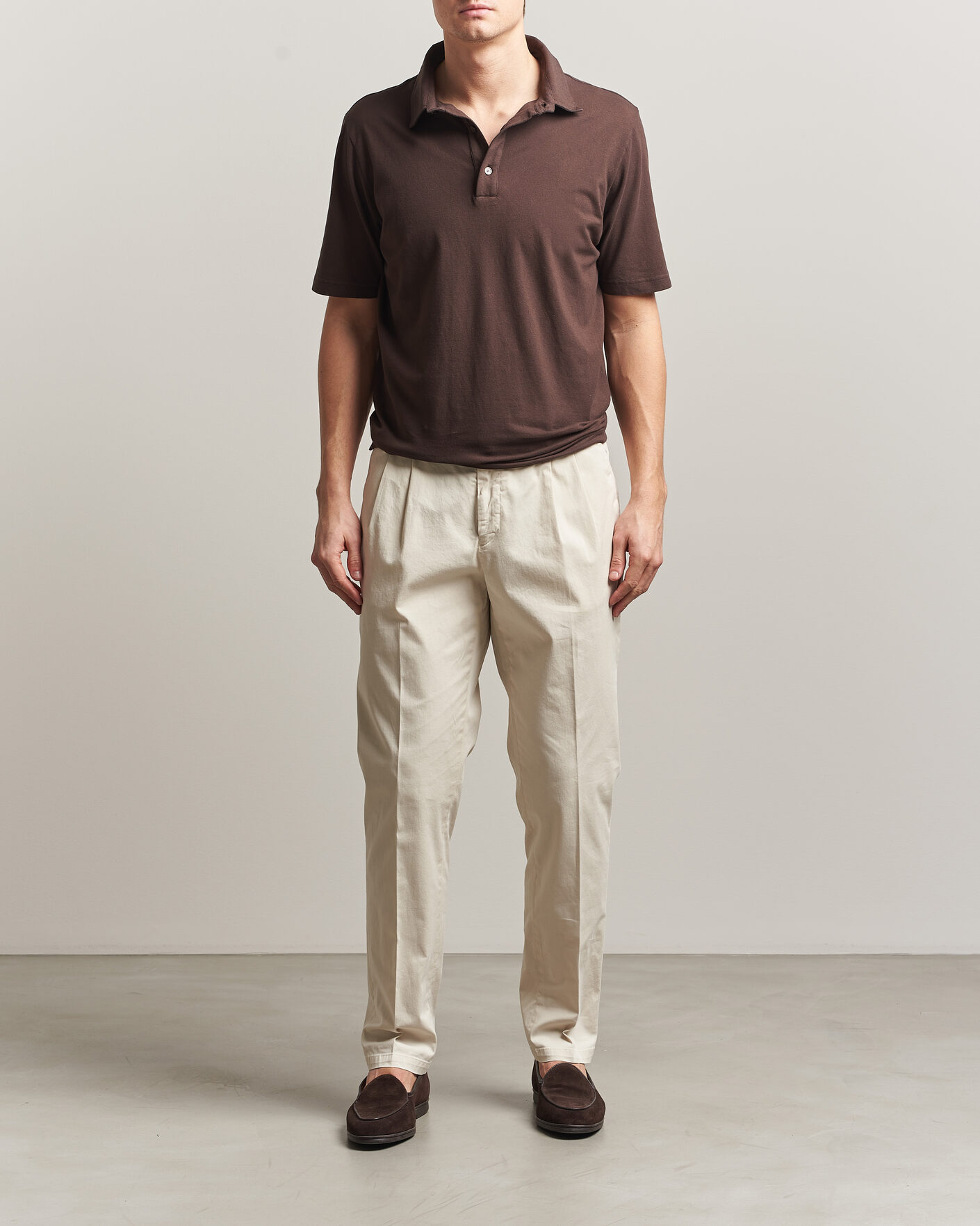 Herren | Poloshirts | Zanone | Soft Cotton Piquet Polo Chocolate