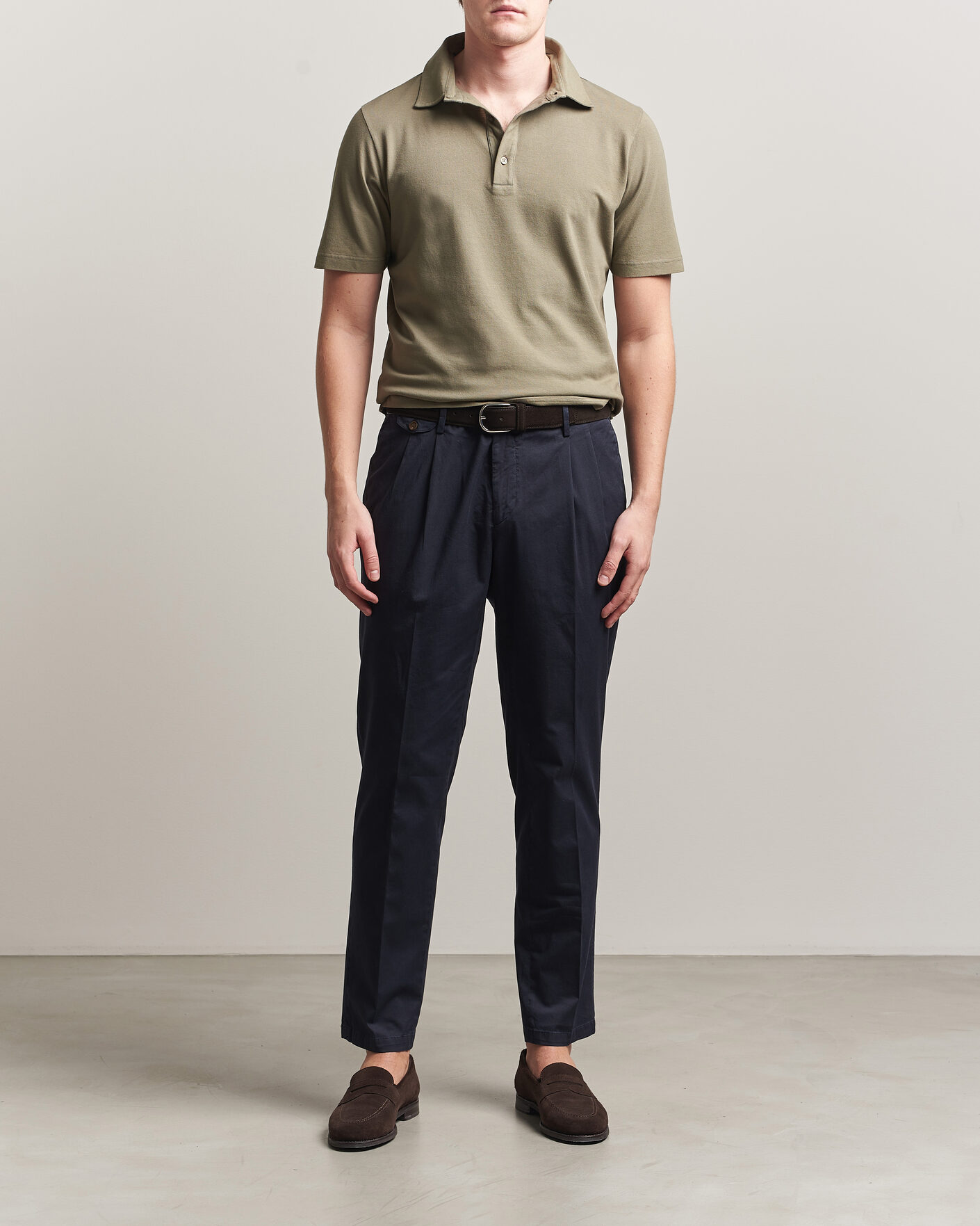 Herren | Poloshirts | Zanone | Soft Cotton Piquet Polo Taupe