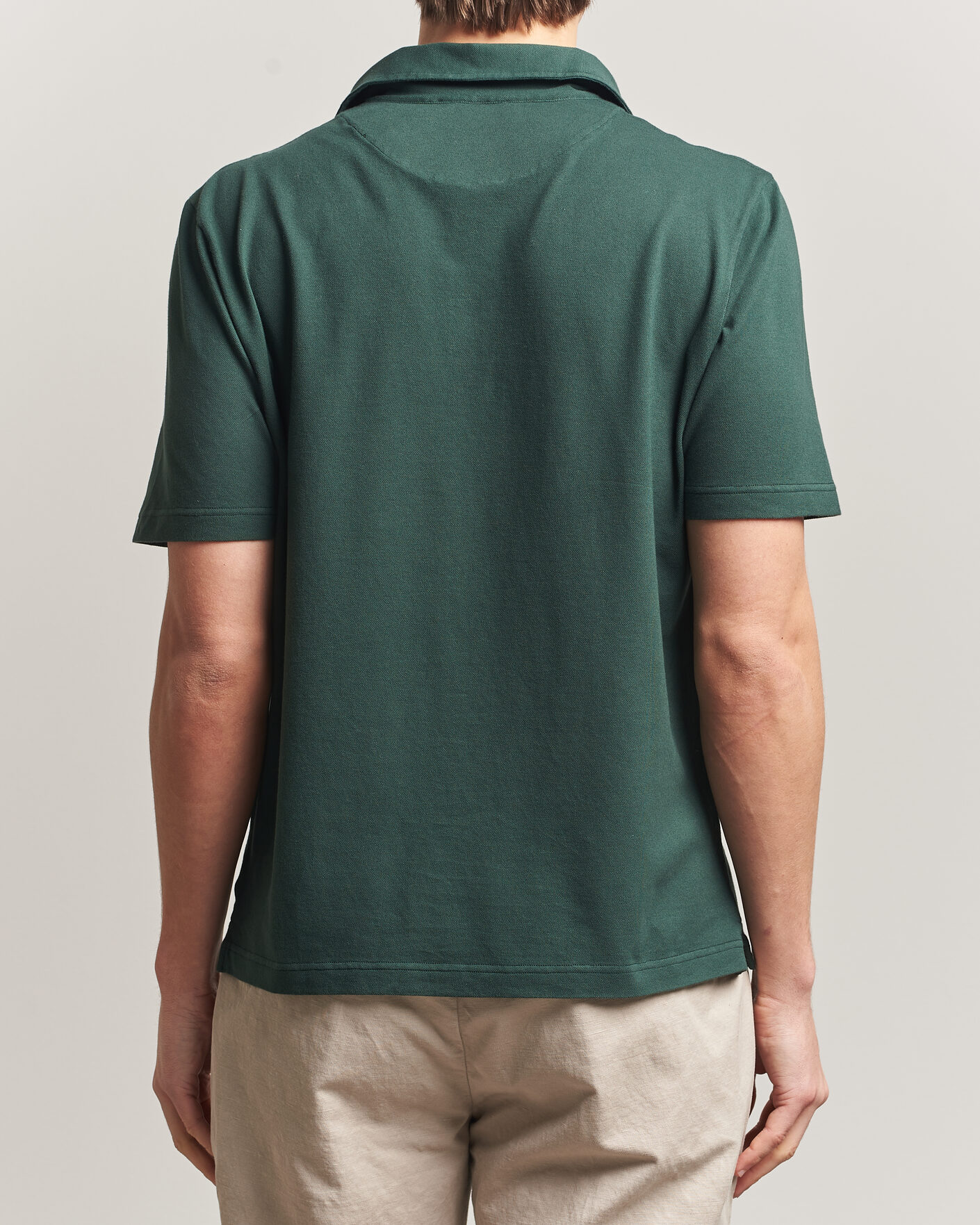 Herren | Poloshirts | Zanone | Soft Cotton Piquet Polo Dark Green