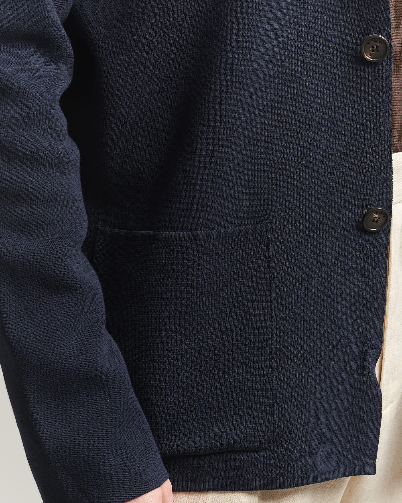 Herren | Sakkos | Zanone | Knitted Cotton Blazer Navy