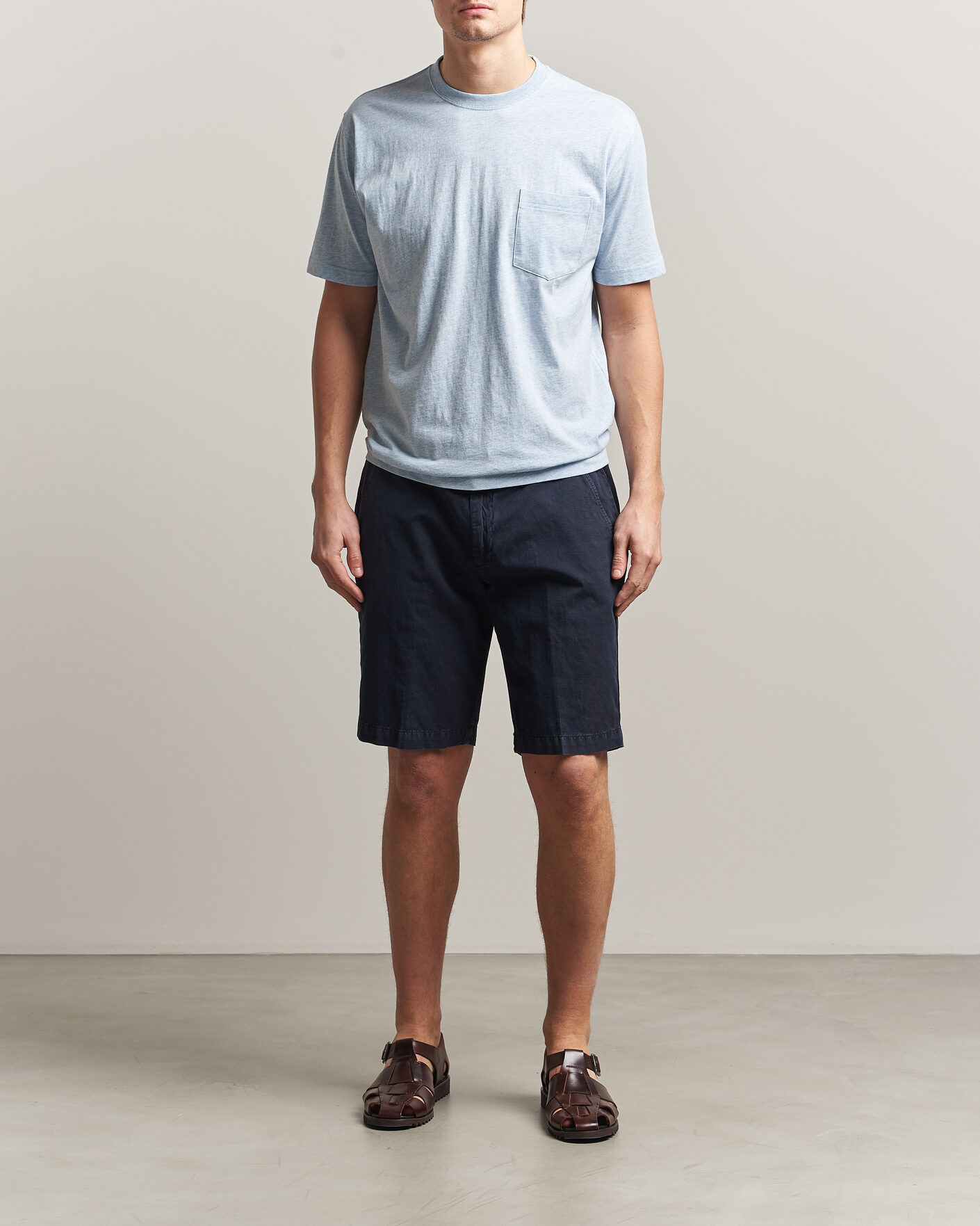 Herren | T-Shirts | BEAMS PLUS | Pocket Tee Sax Blue