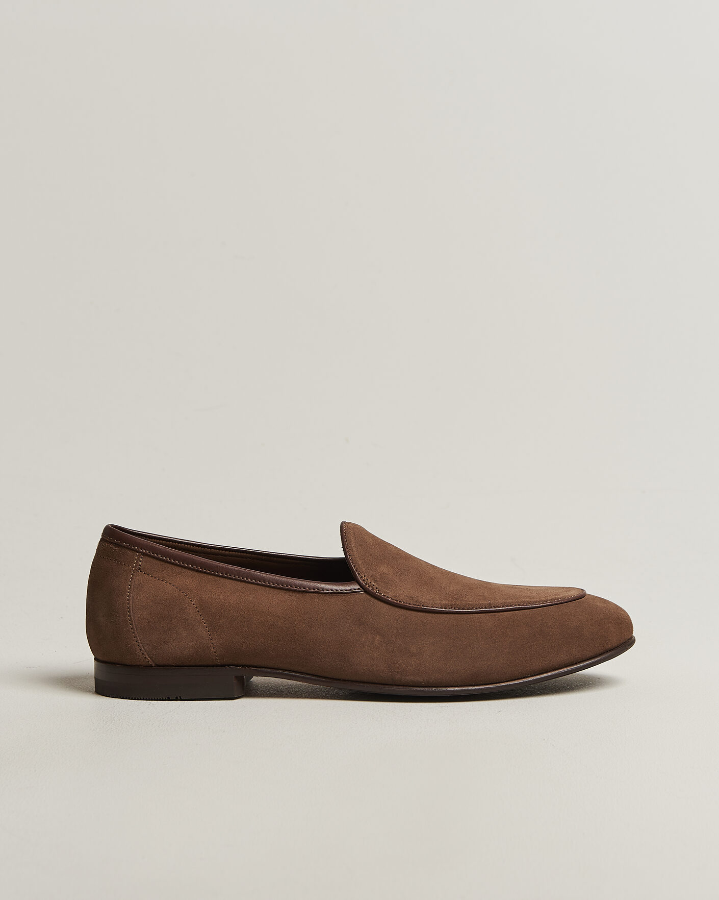 Herren | Loafer | Loake 1880 | Belgrave Suede Belgian Loafer Flint