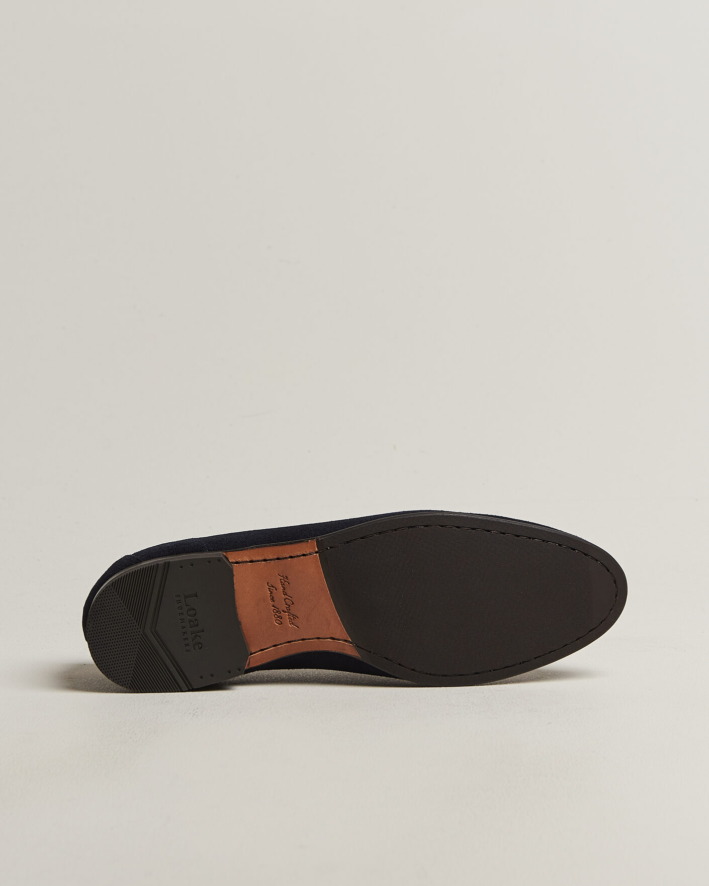 Herren | Loafer | Loake 1880 | Belgrave Suede Belgian Loafer Navy