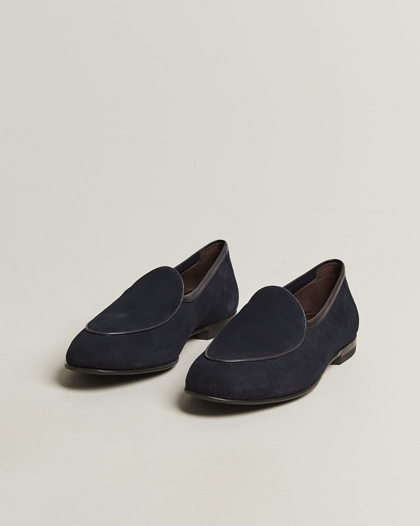 Herren | Loafer | Loake 1880 | Belgrave Suede Belgian Loafer Navy