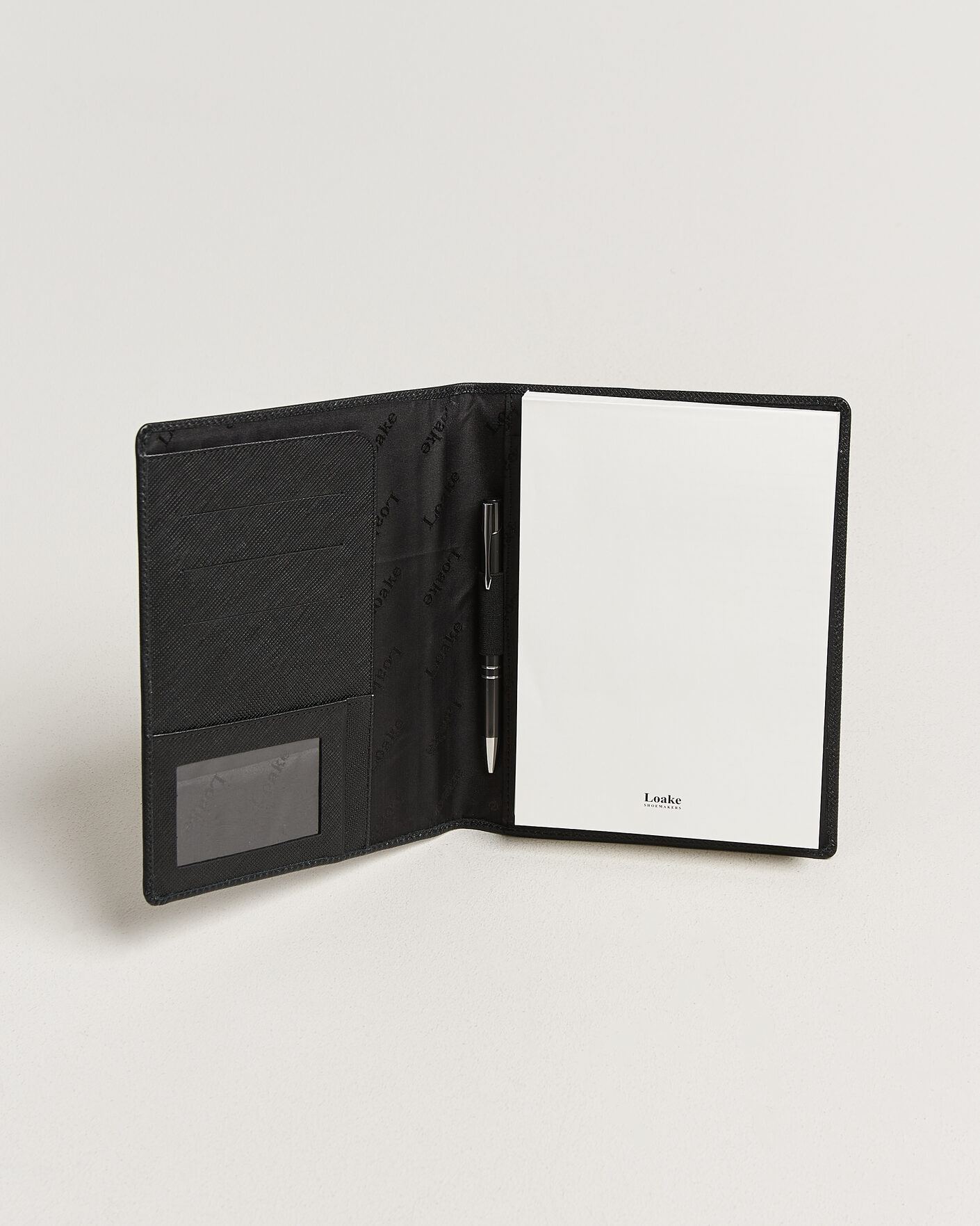 Herren | Notizbücher | Loake Shoemakers | Savoy Grain Leather Notebook Black