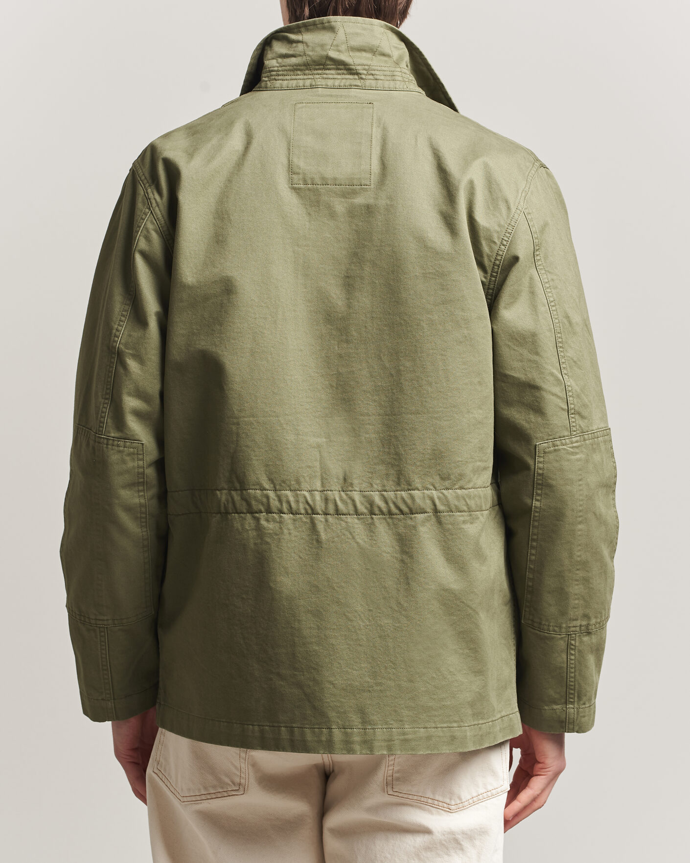 Herren | Jacken | Baracuta | Washed Cotton Twill Field Shacket Lichen Green