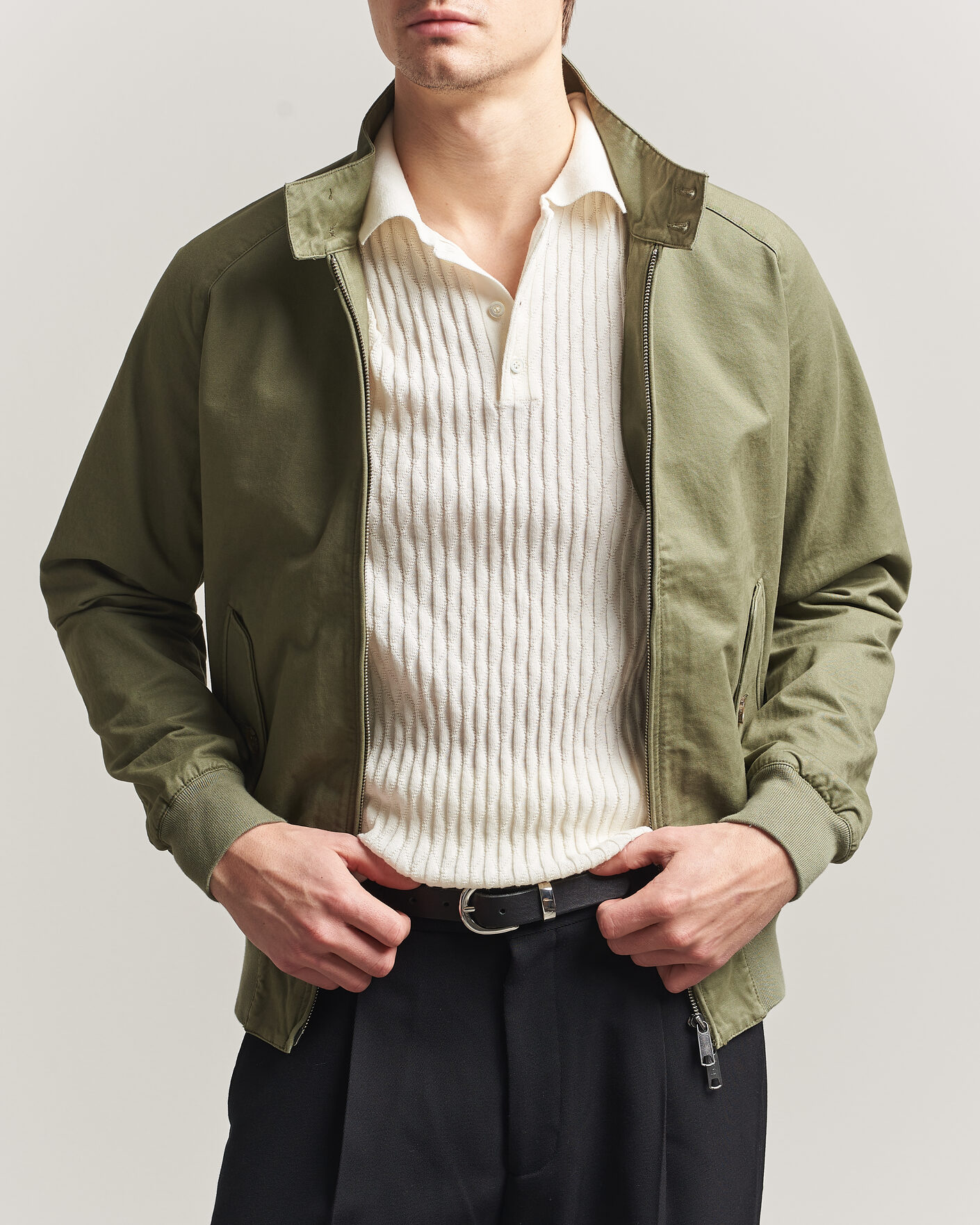 Herren | Jacken | Baracuta | G9 Washed Cotton Twill Jacket Lichen Green