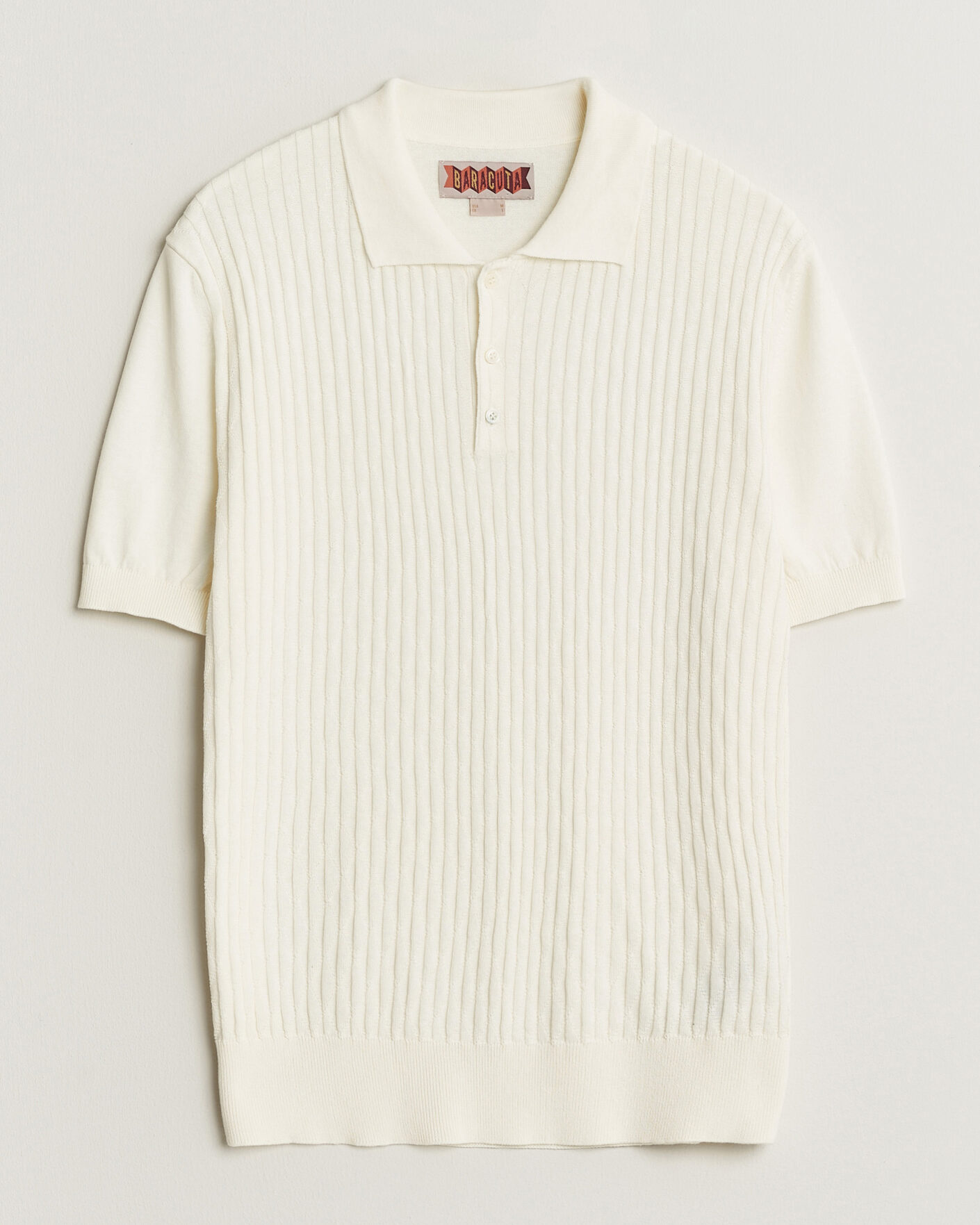 Herren | Poloshirts | Baracuta | Pattern Stich Polo Off White