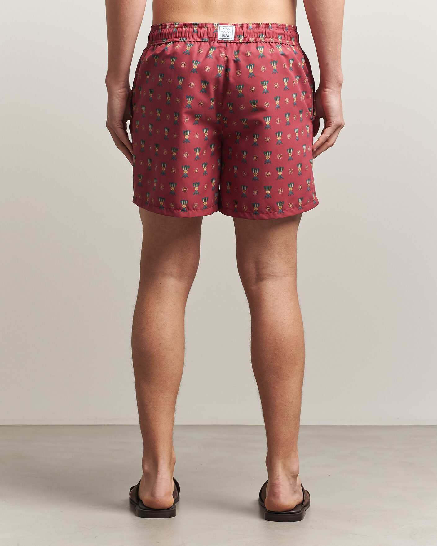 Herren | Ripa Ripa Printed Swimshorts Red | Ripa Ripa | Printed Swimshorts Red