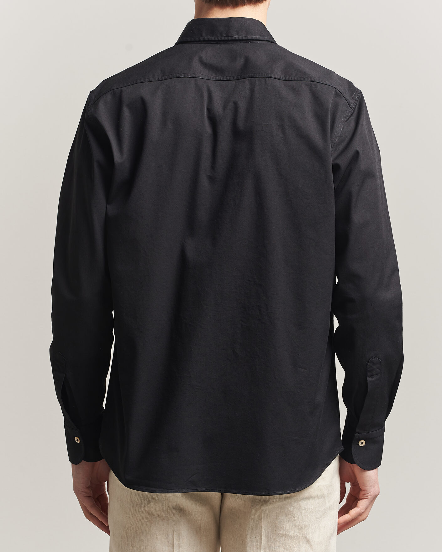 Herren | Hemden | Grigio | Illinois Cotton Overshirt Black