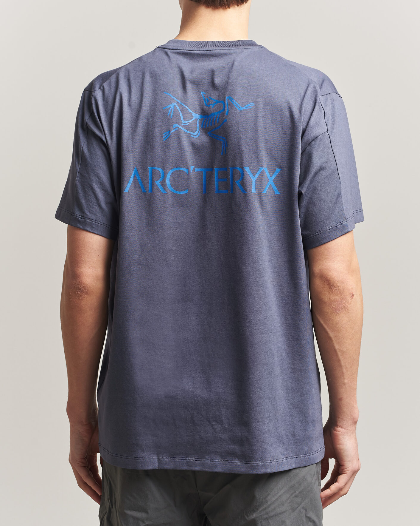 Herren | T-Shirts | Arc'teryx | Kragg Cotton Bird Word T-Shirt Dark Stratus