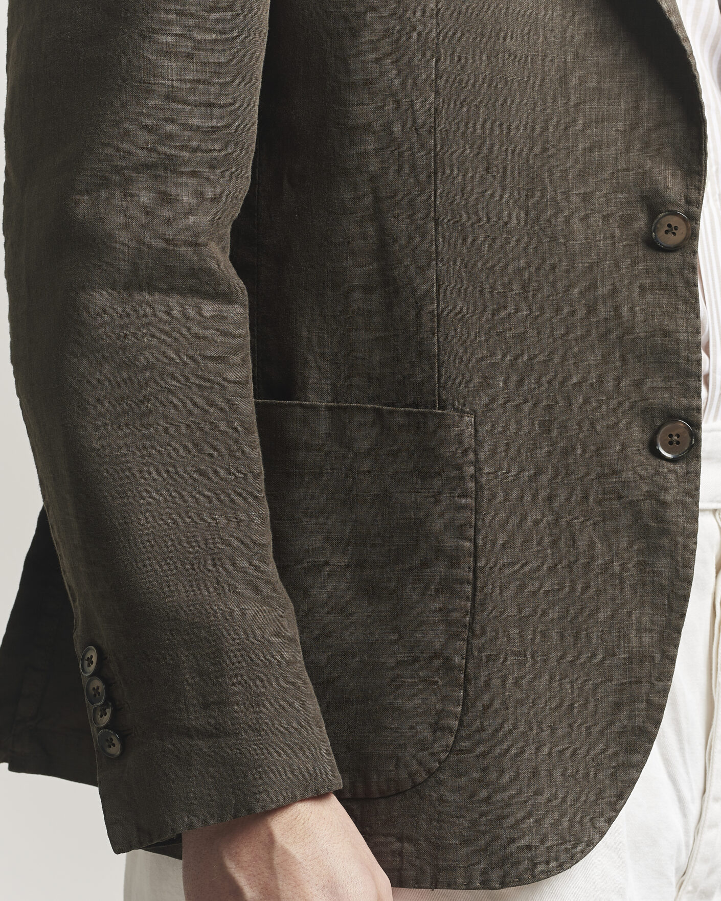 Herren | Sakkos | L.B.M. 1911 | Jack Regular Fit Linen Blazer Brown