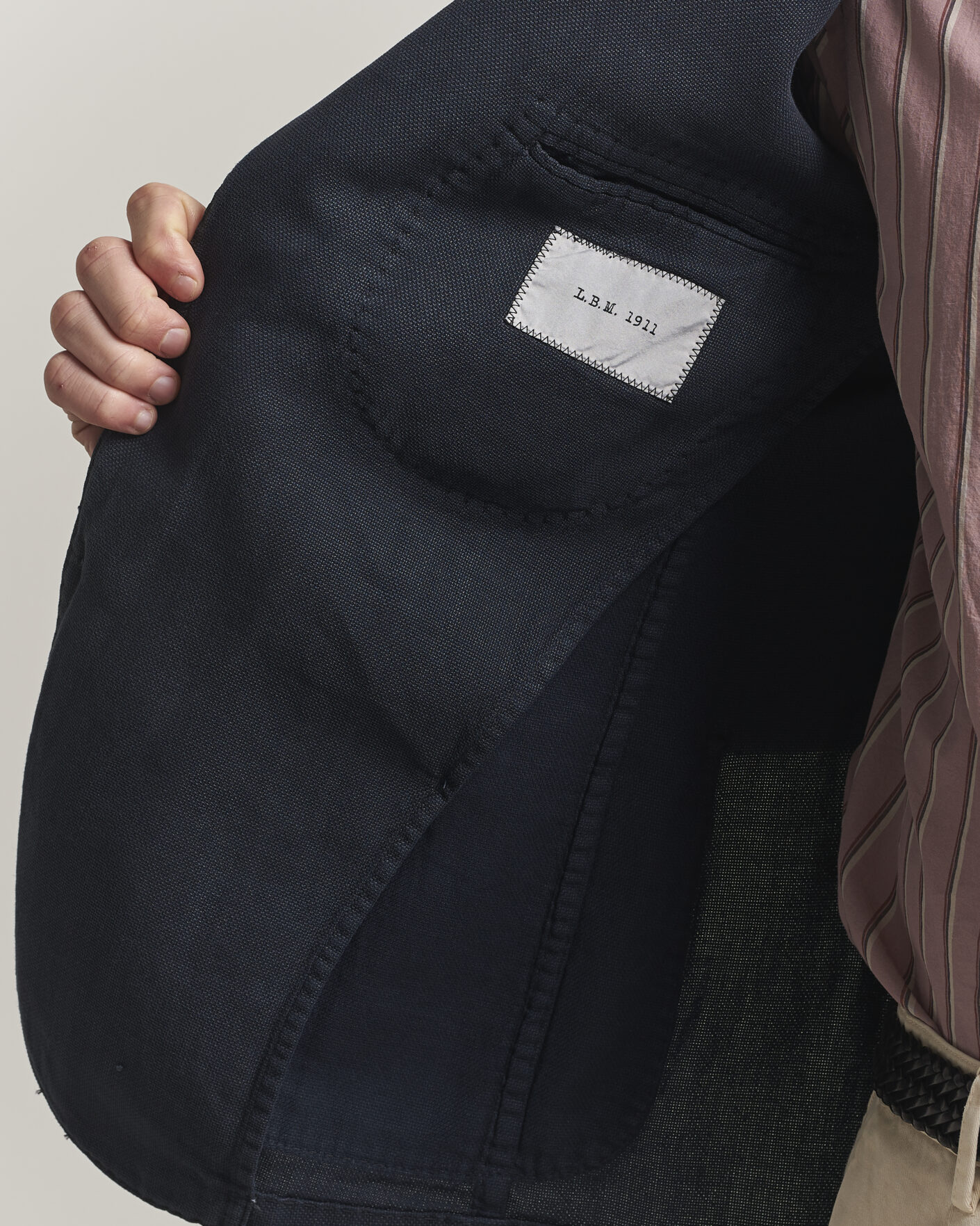 Herren | Sakkos | L.B.M. 1911 | Jack Regular Fit Structured Cotton Blazer Navy