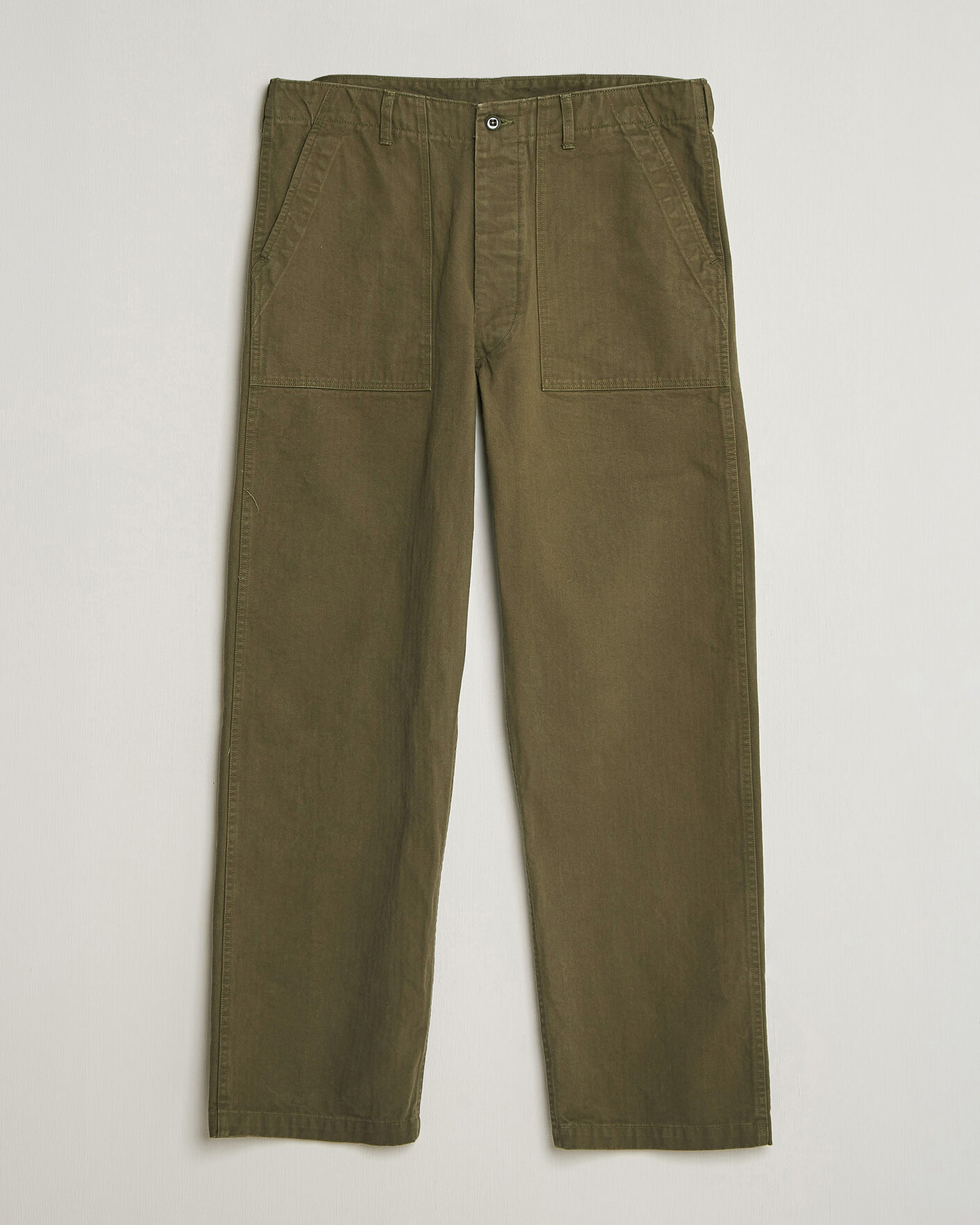 Herren | Hosen | orSlow | Vintage Fit Herringbone Fatigue Pants Army Green