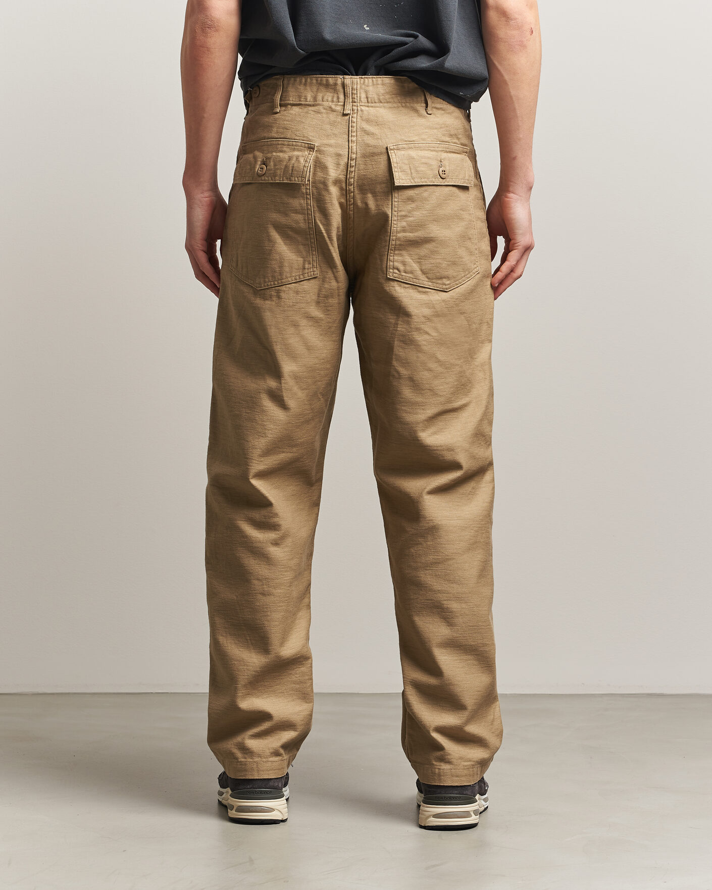 Herren | Hosen | orSlow | Regular Fit Original Sateen Fatigue Pants Sand Beige