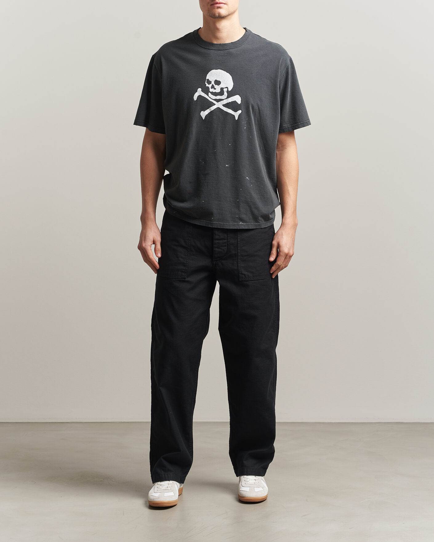 Herren | Hosen | orSlow | Regular Fit Original Sateen Fatigue Pants Black
