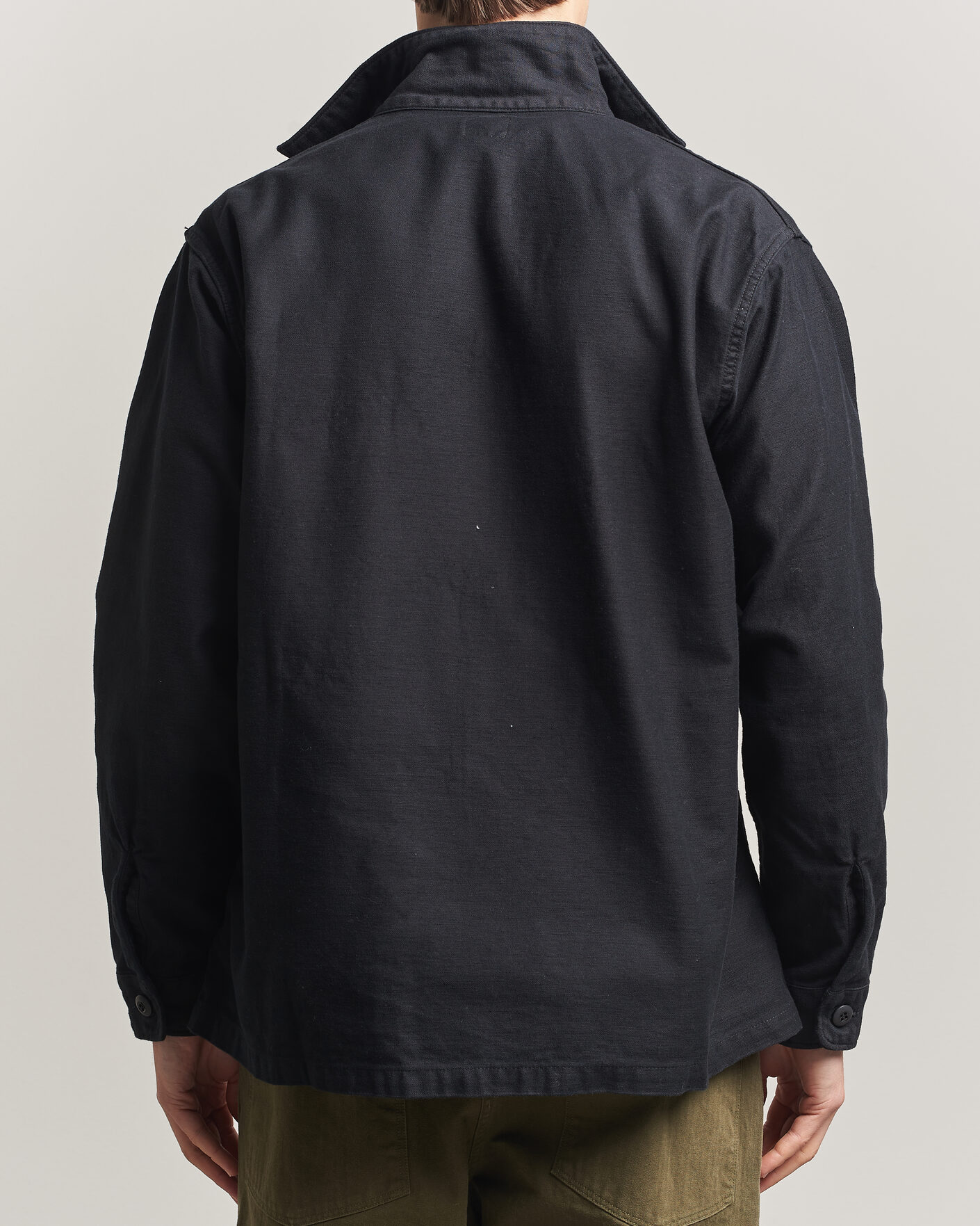 Herren | Hemden | orSlow | Cotton Sateen US Army Overshirt Black