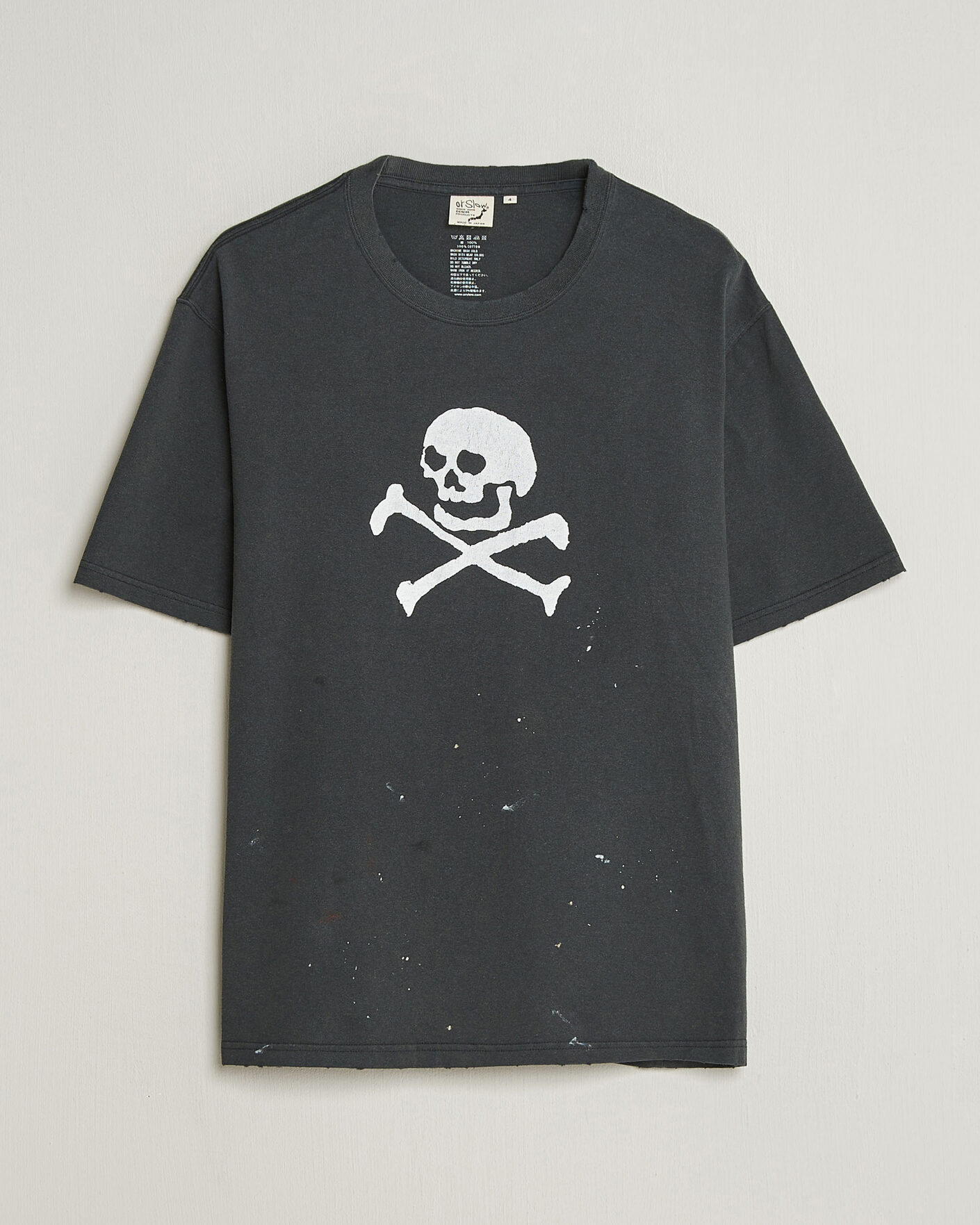 Herren | T-Shirts | orSlow | Vintage Skull Print T-Shirt Black