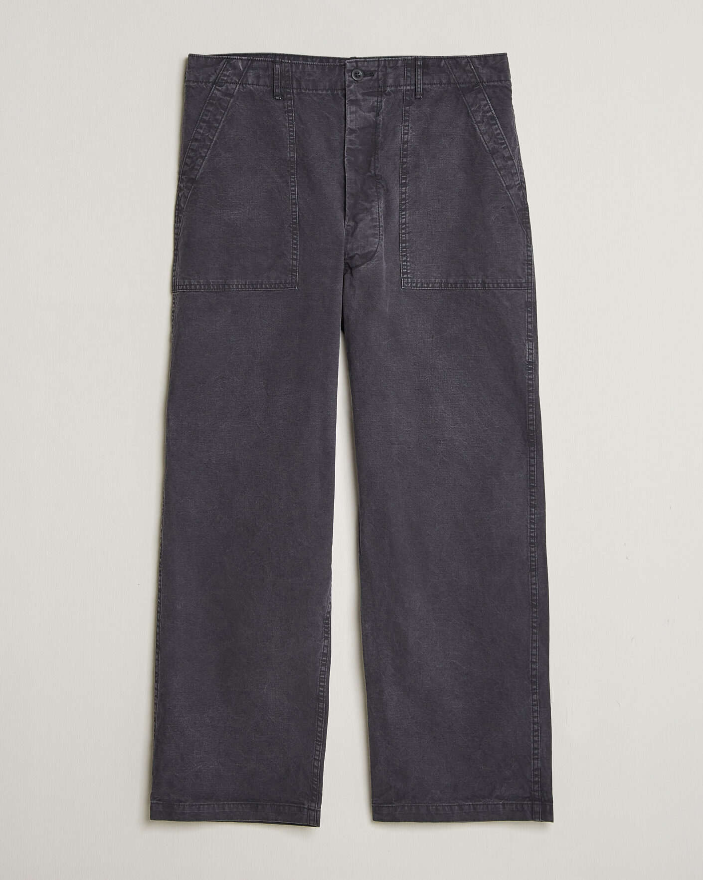 Herren | Hosen | orSlow | Summer Fatigue Pants Washed Black