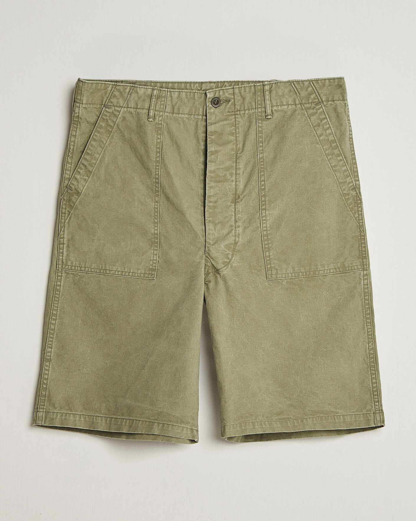 Herren | Shorts | orSlow | Summer Fatigue Shorts Washed Army Green
