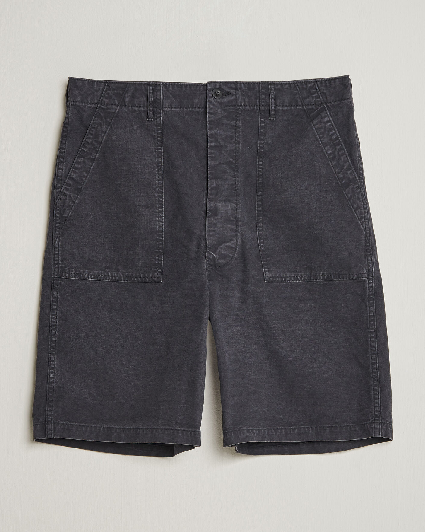 Herren | Shorts | orSlow | Summer Fatigue Shorts Washed Black