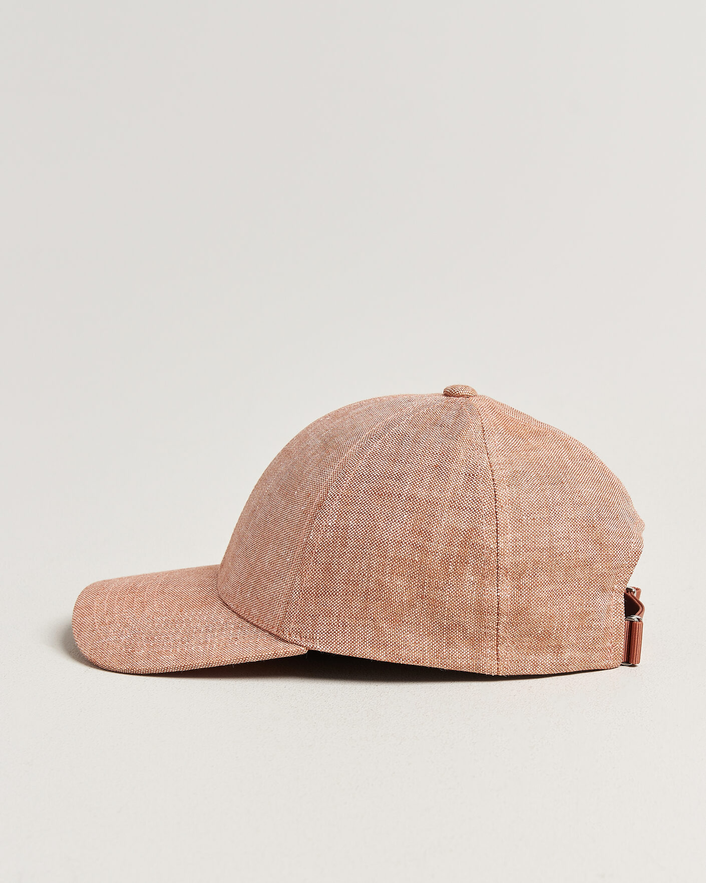 Herren | Hüte & Mützen | Varsity Headwear | Linen Baseball Cap Pale Rust