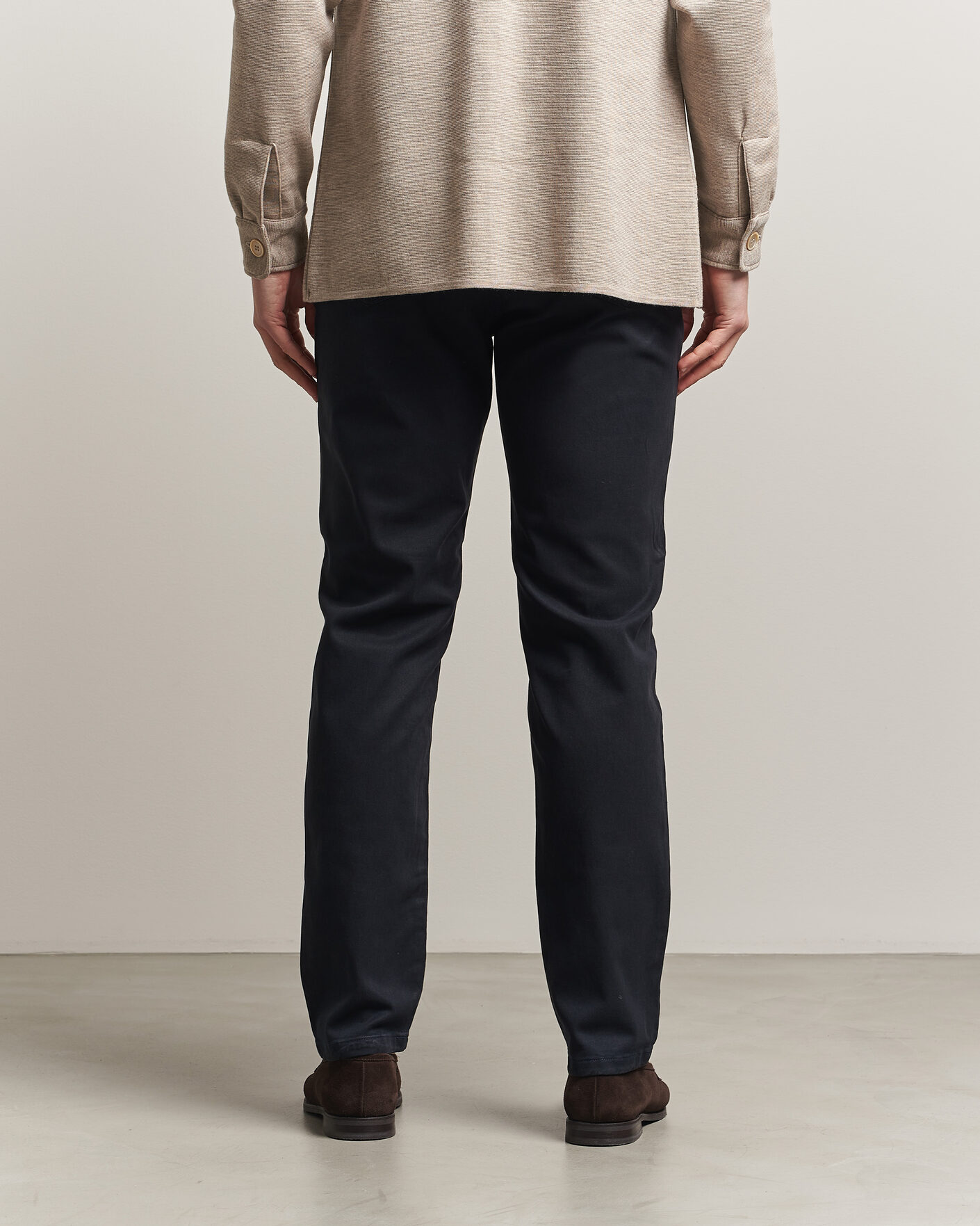 Herren | Hosen | Oscar Jacobson | Slim Fit 5-Pocket Chino  Navy