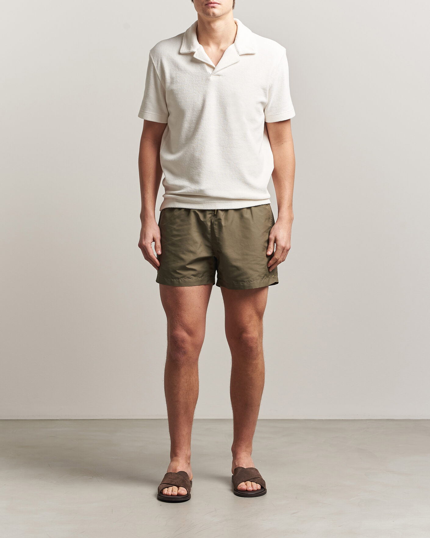 Herren | Badehosen | Orlebar Brown | Jack Solid Drawstring Swim Shorts Herbal Green