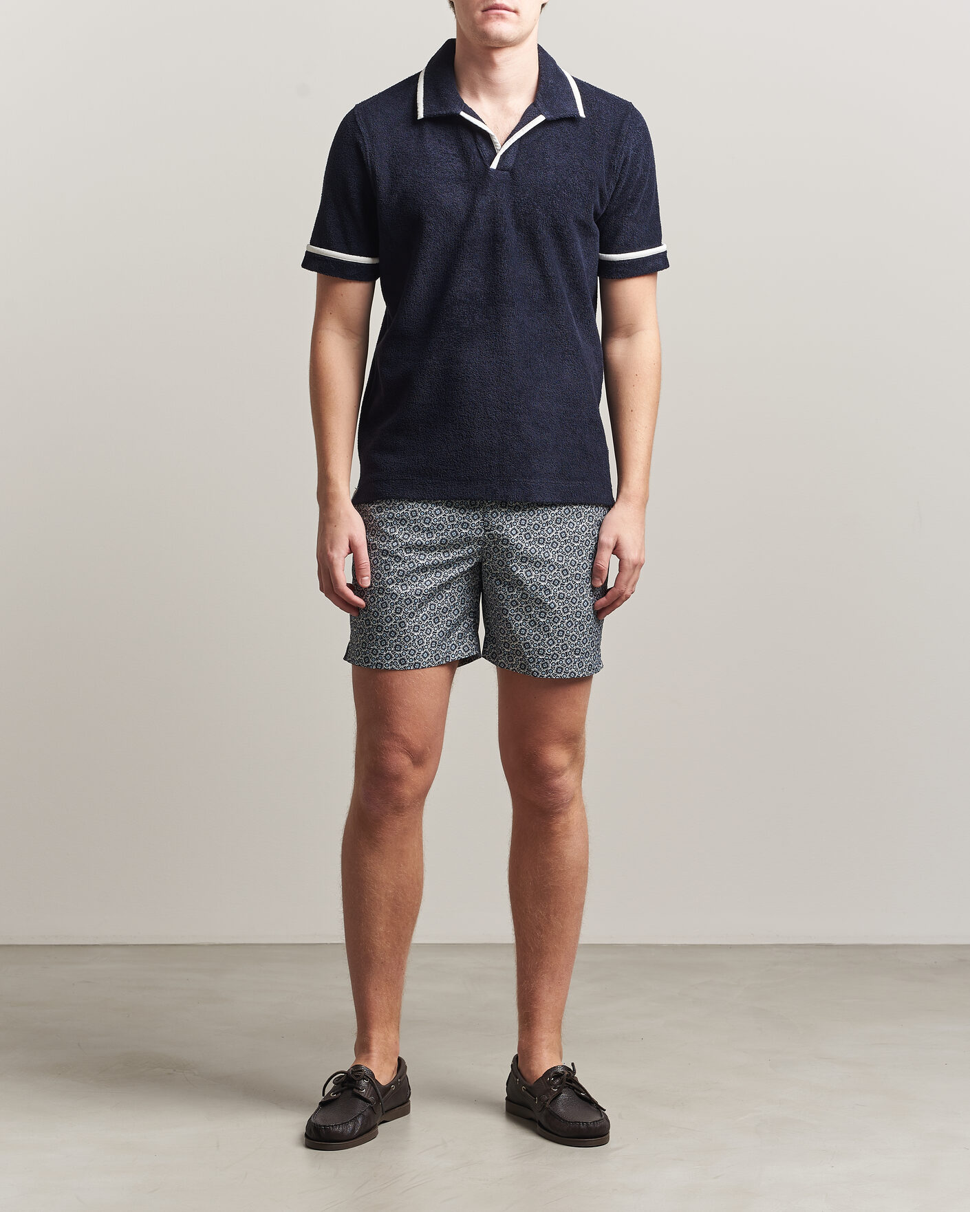Herren | Badehosen | Orlebar Brown | Bulldog Drawcord Petola Swim Shorts Night Iris