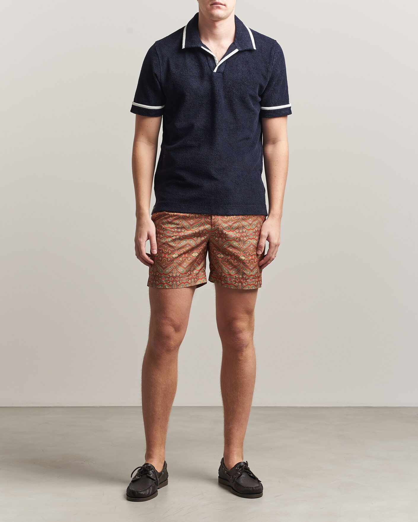 Herren | Badehosen | Orlebar Brown | Bulldog Drawcord Carnival Swim Shorts Vermillion
