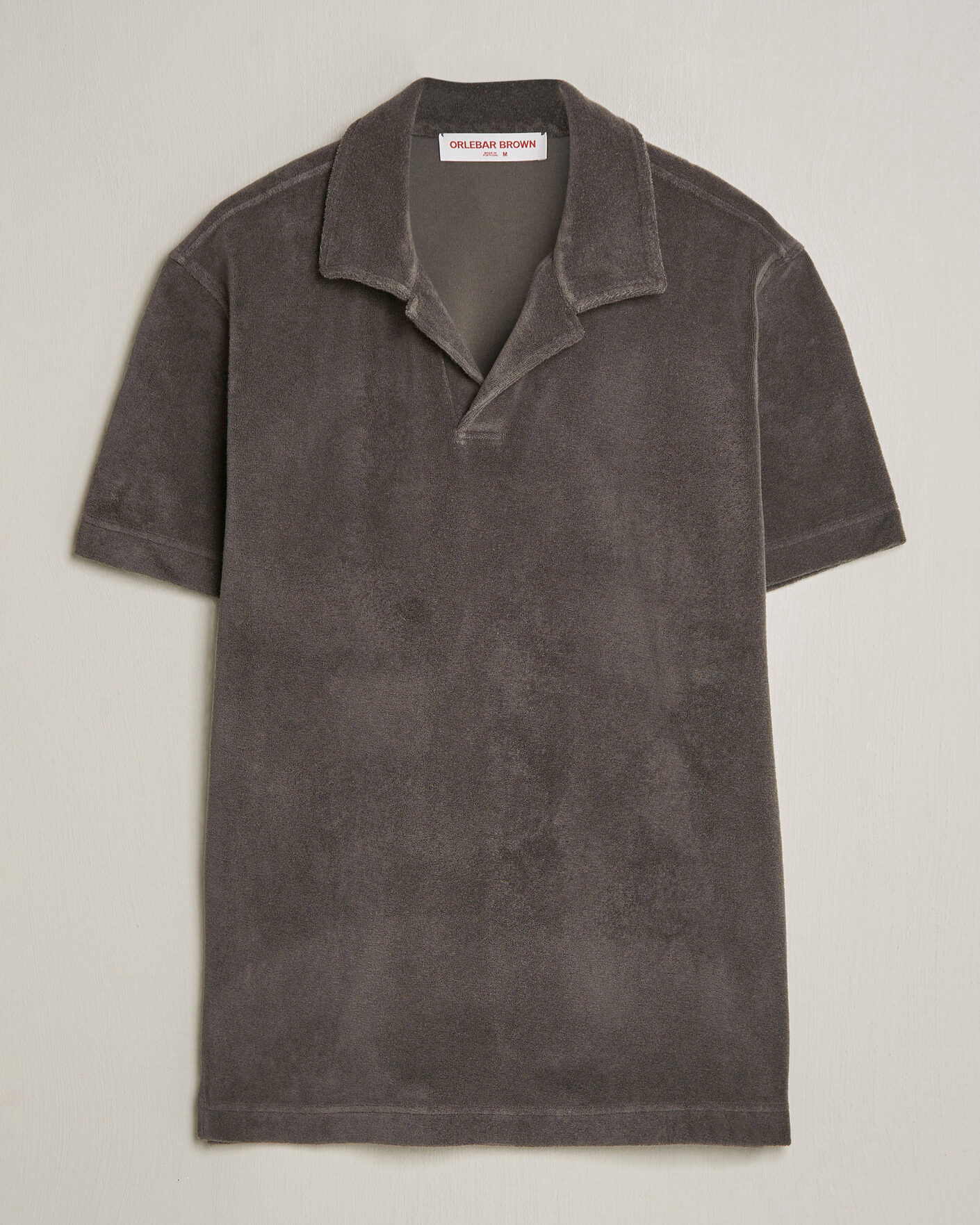 Herren | Poloshirts | Orlebar Brown | Terry Resort Polo Elephant Grey