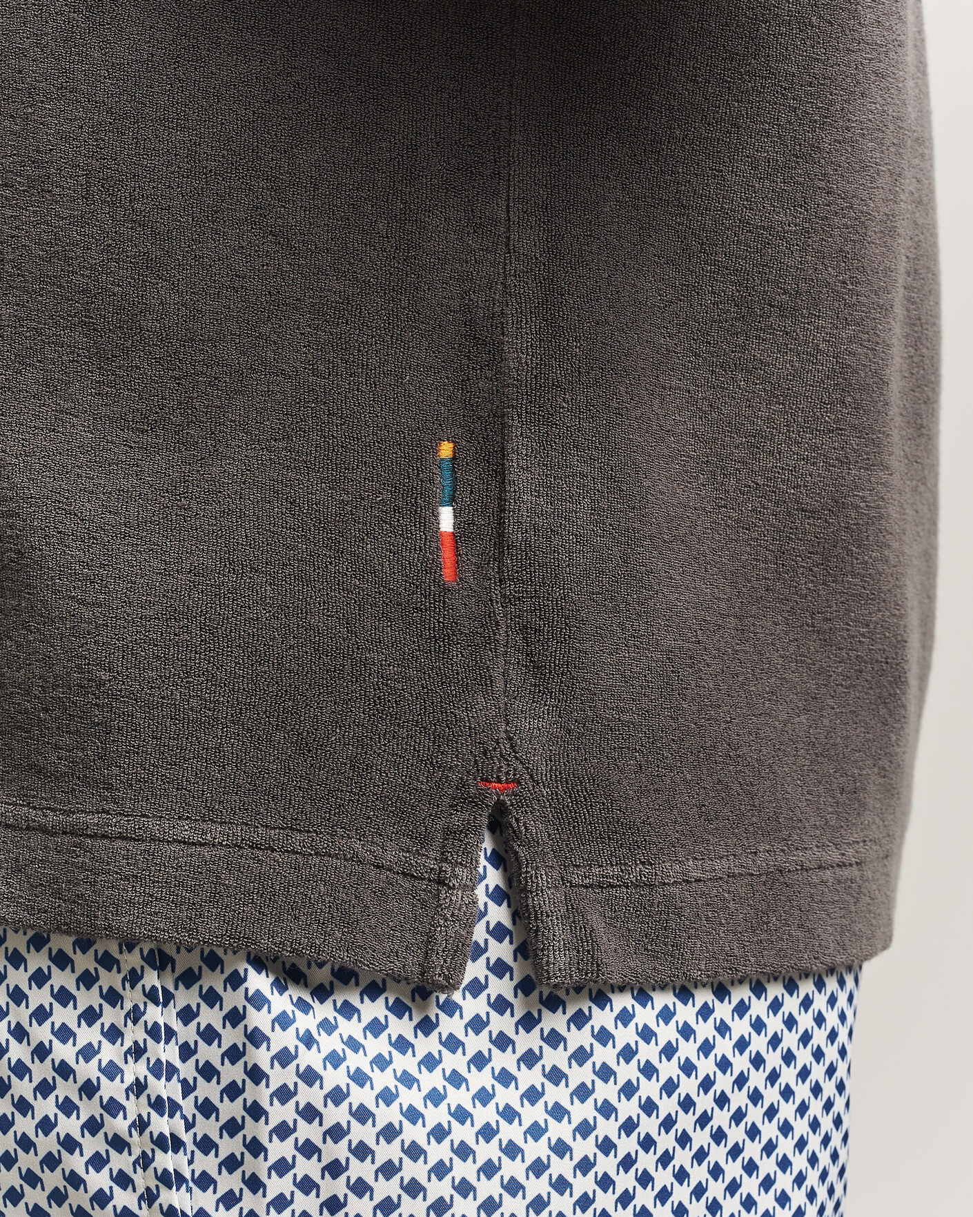 Herren | Poloshirts | Orlebar Brown | Terry Resort Polo Elephant Grey