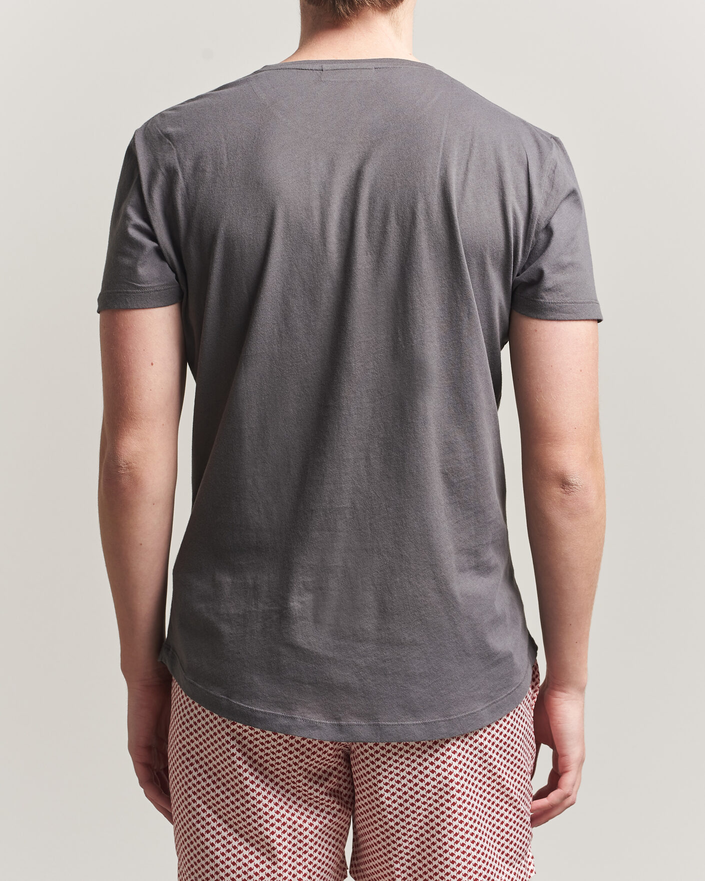 Herren | T-Shirts | Orlebar Brown | OB Crew T-Shirt Elephant Grey