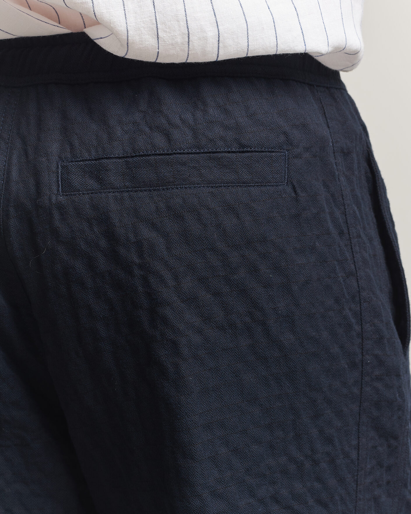 Herren | Hosen | Orlebar Brown | Sonoran Sereno Herringbone Trousers Night Iris