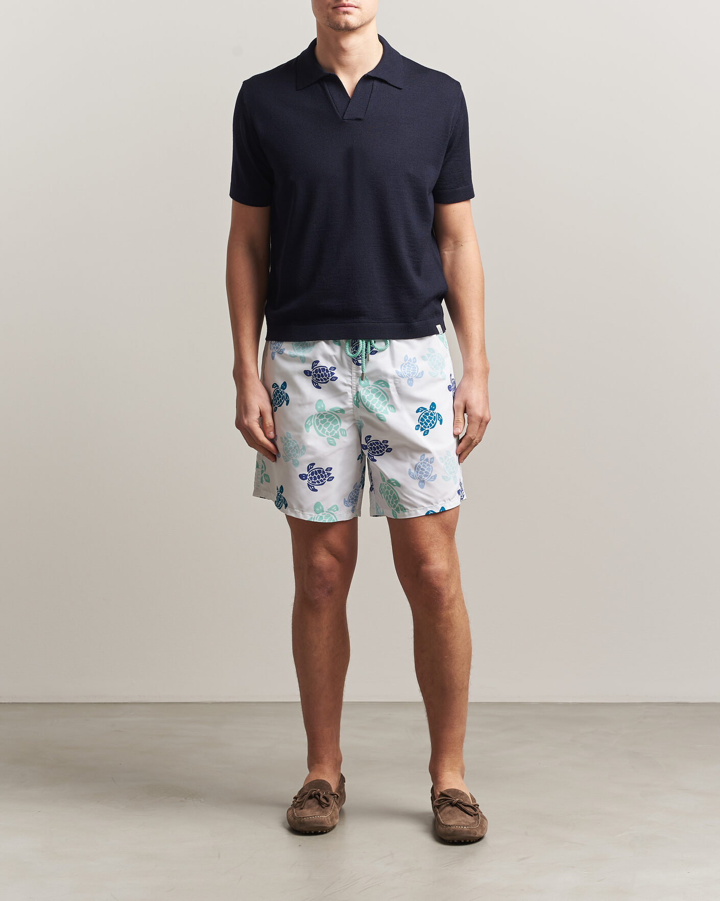 Herren | Badehosen | Vilebrequin | Moorea Swimshorts Blanc