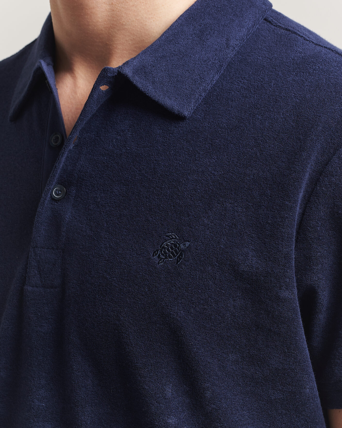 Herren | Poloshirts | Vilebrequin | Pheonix Terry Polo Bleu Marine