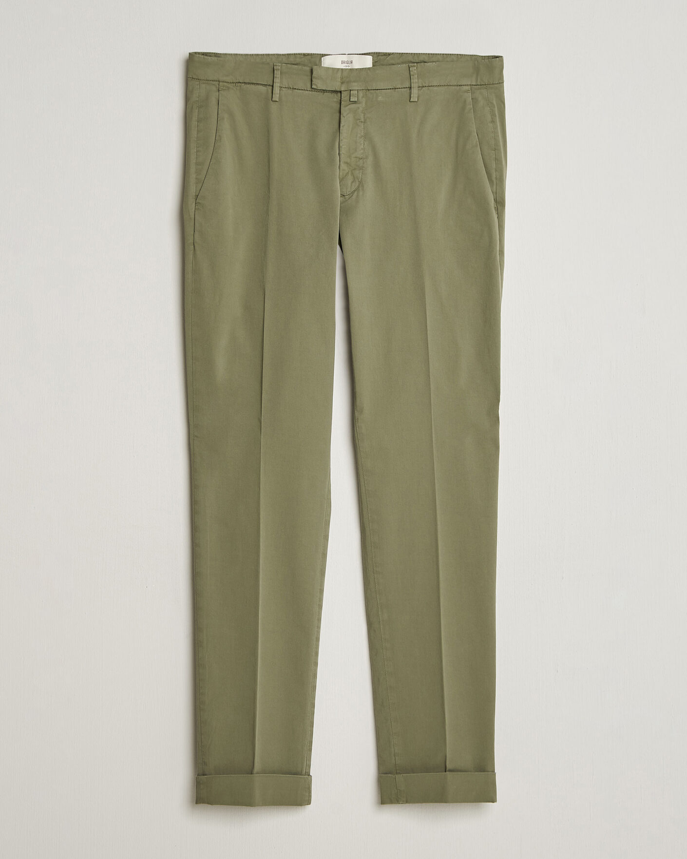 Herren | Hosen | Briglia 1949 | Slim Fit Cotton Chinos Olive