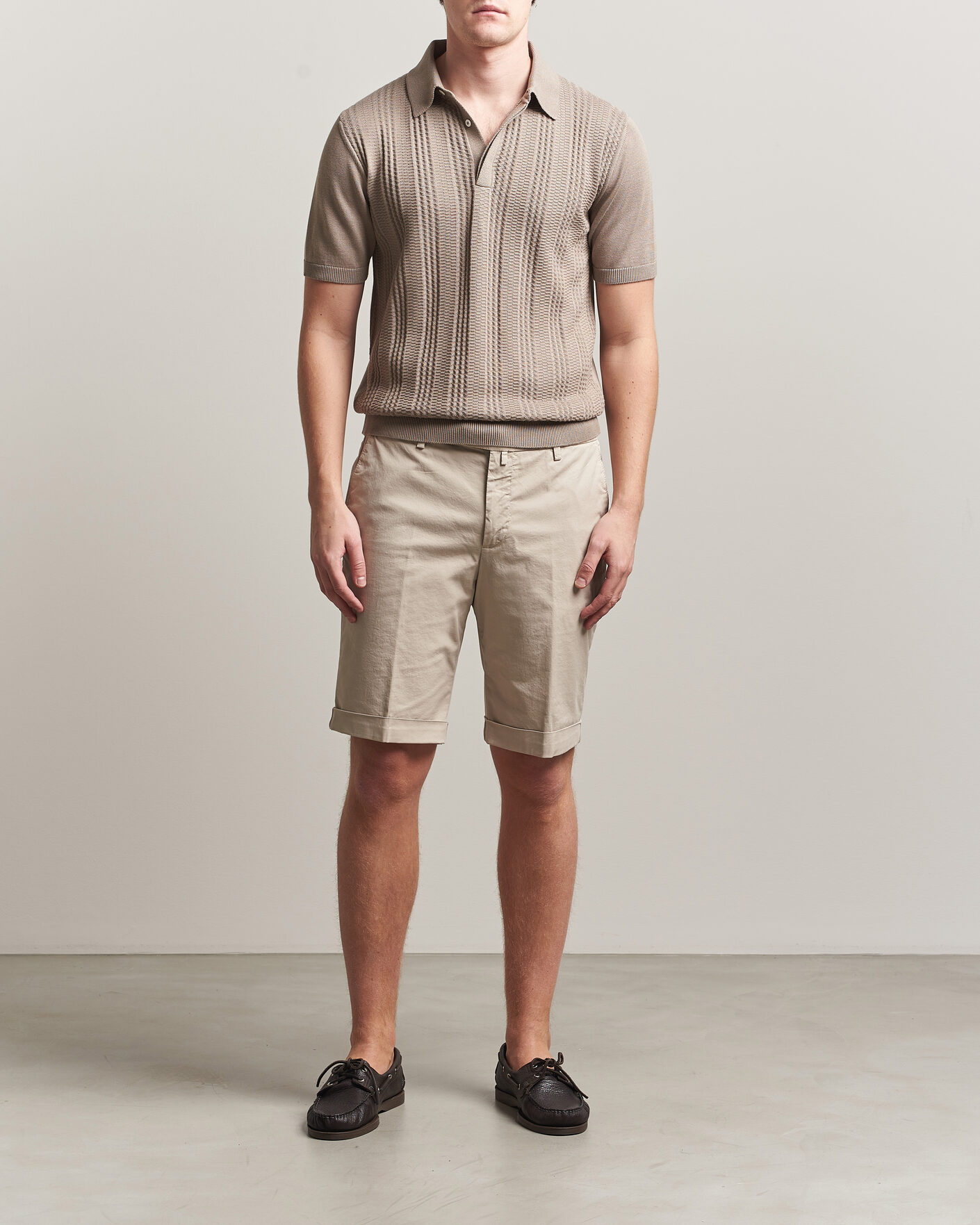 Herren | Shorts | Briglia 1949 | Cotton Stretch Shorts Beige