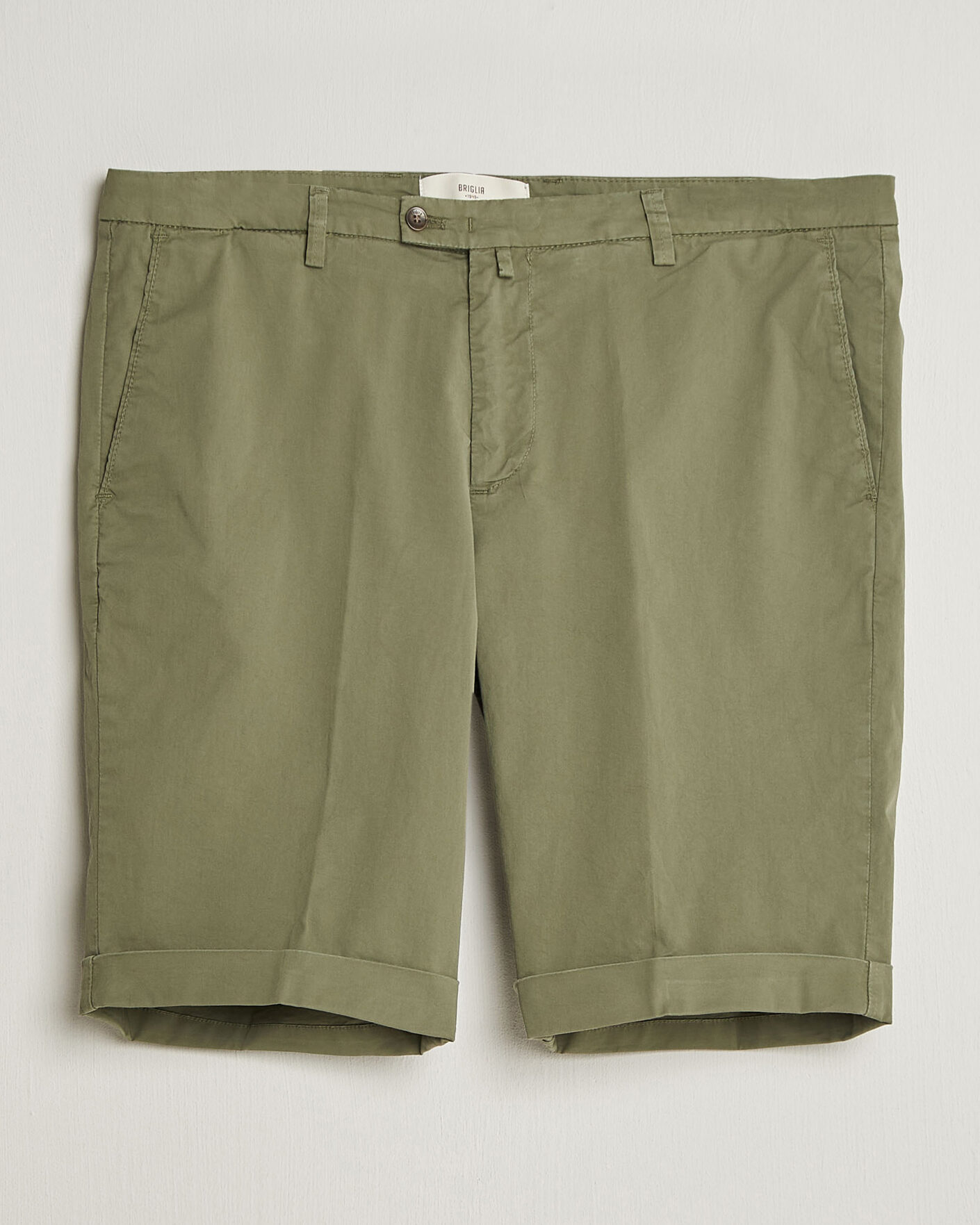 Herren | Shorts | Briglia 1949 | Cotton Stretch Shorts Olive