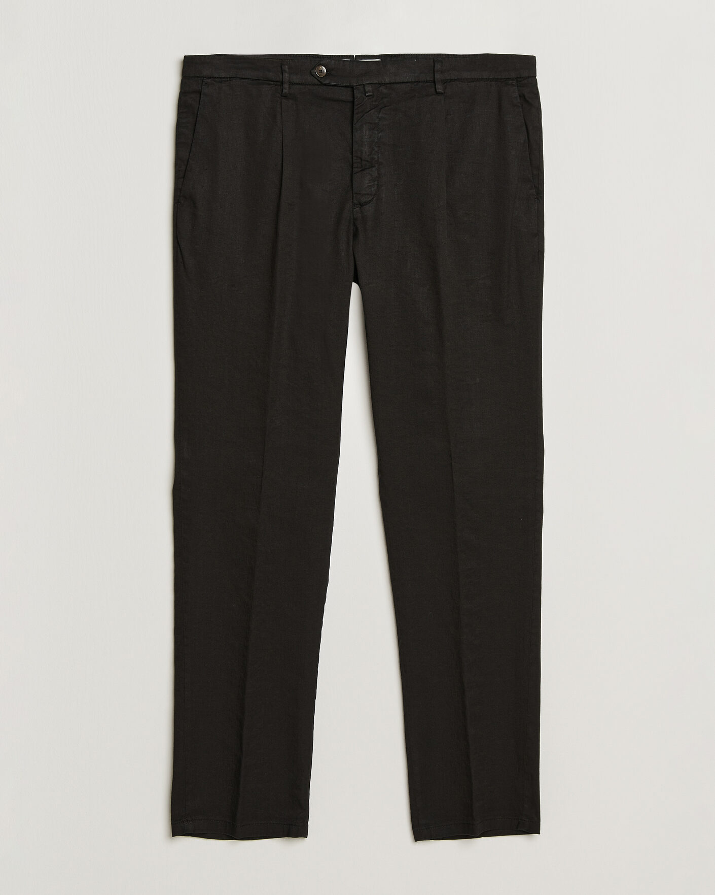 Herren | Hosen | Briglia 1949 | Pleated Linen Trousers Black