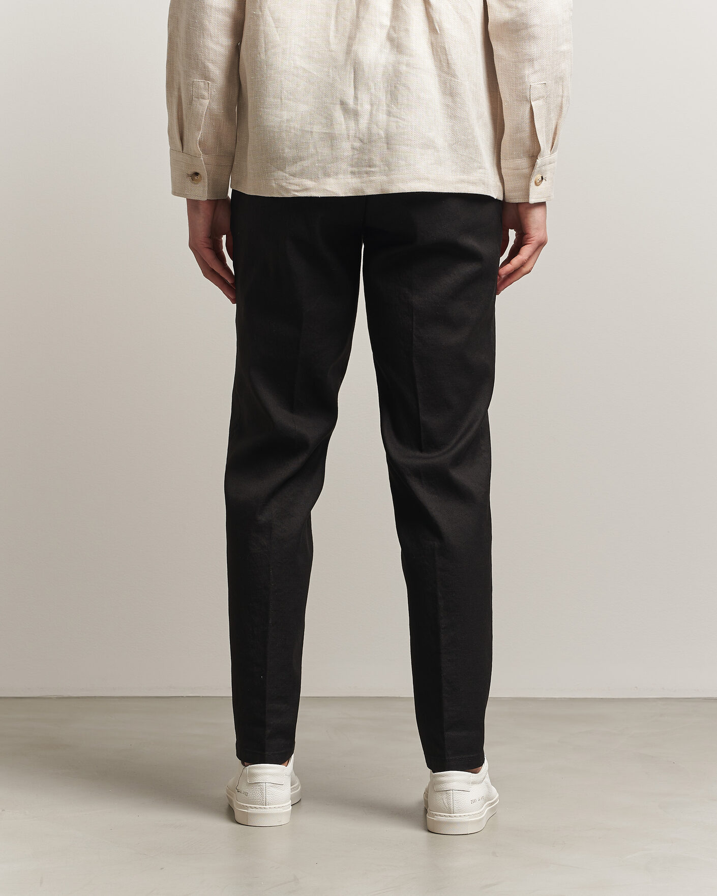 Herren | Hosen | Briglia 1949 | Pleated Linen Trousers Black