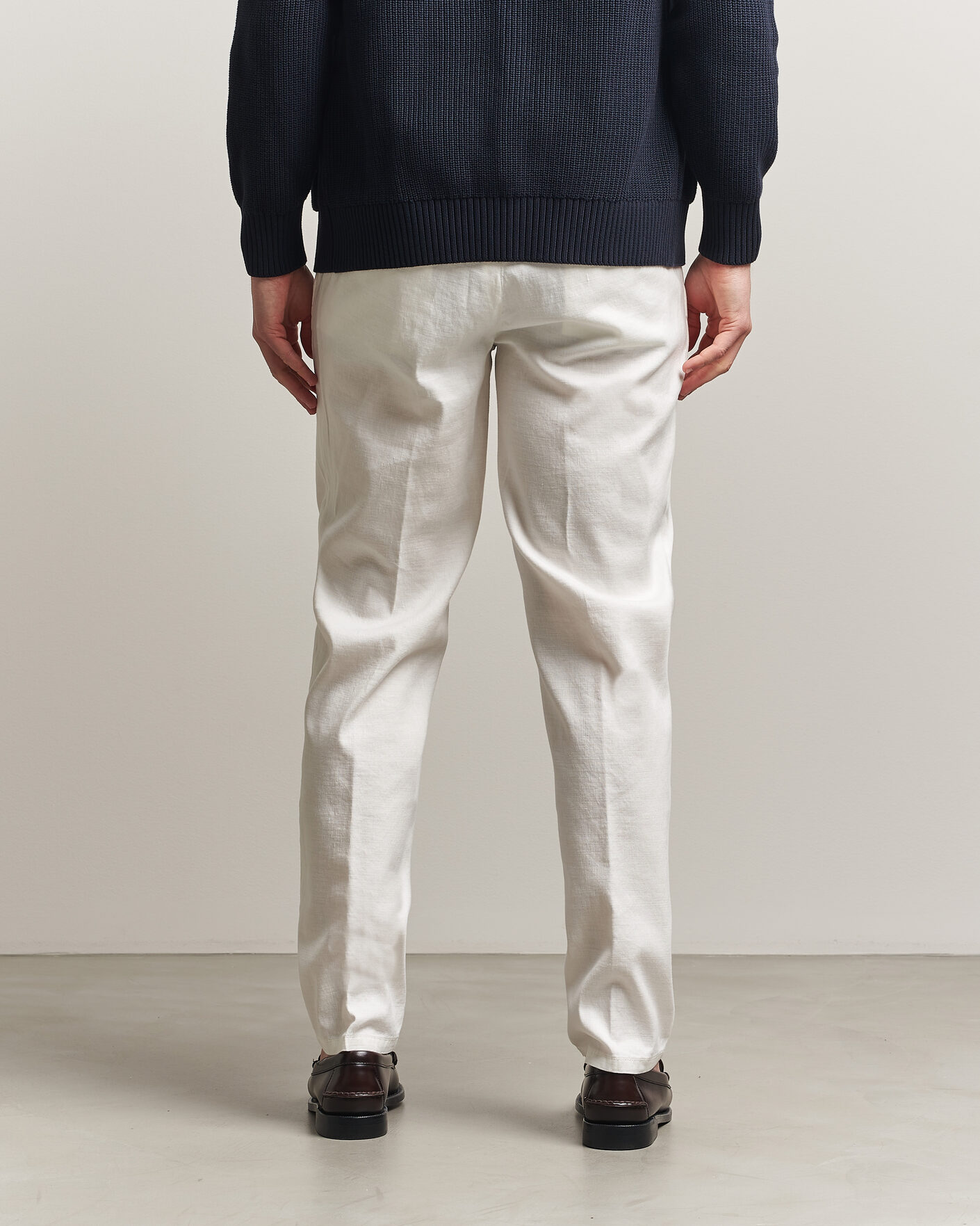 Herren | Hosen | Briglia 1949 | Pleated Linen Trousers Cream