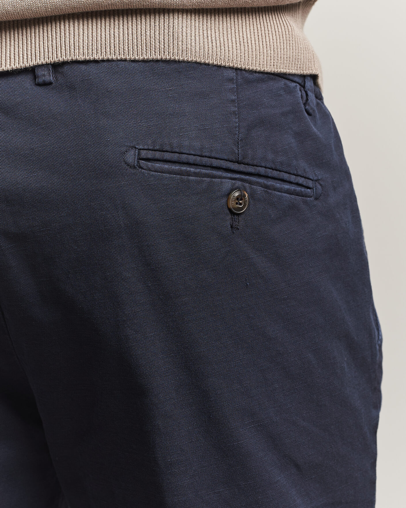 Herren | Shorts | Briglia 1949 | Cotton/Linen Drawstring Shorts Navy