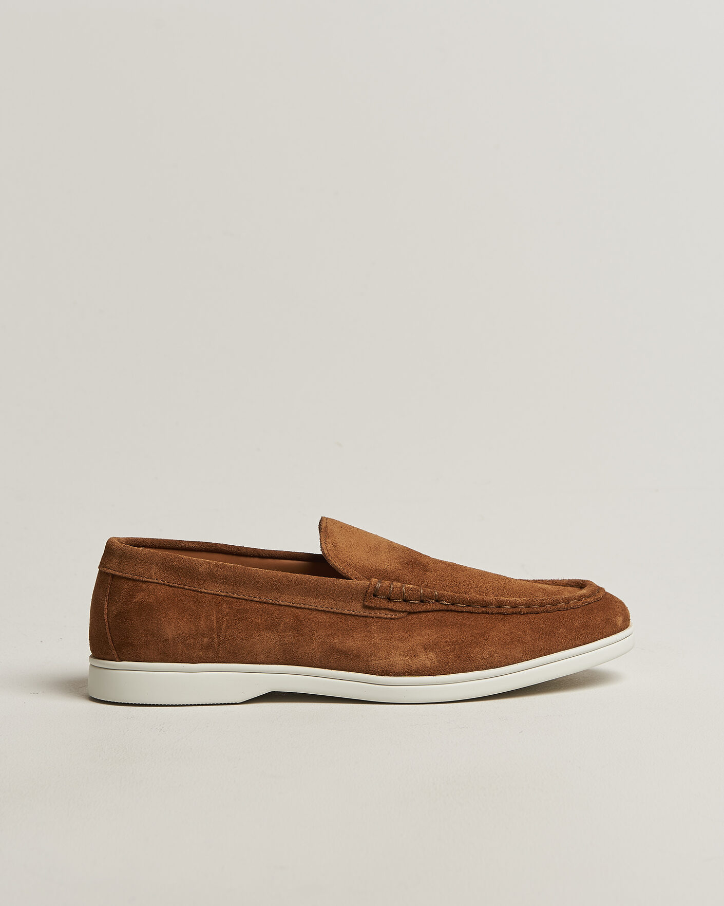 Herren | Loafer | Charles Tyrwhitt | Suede Slip On Loafers Light Brown