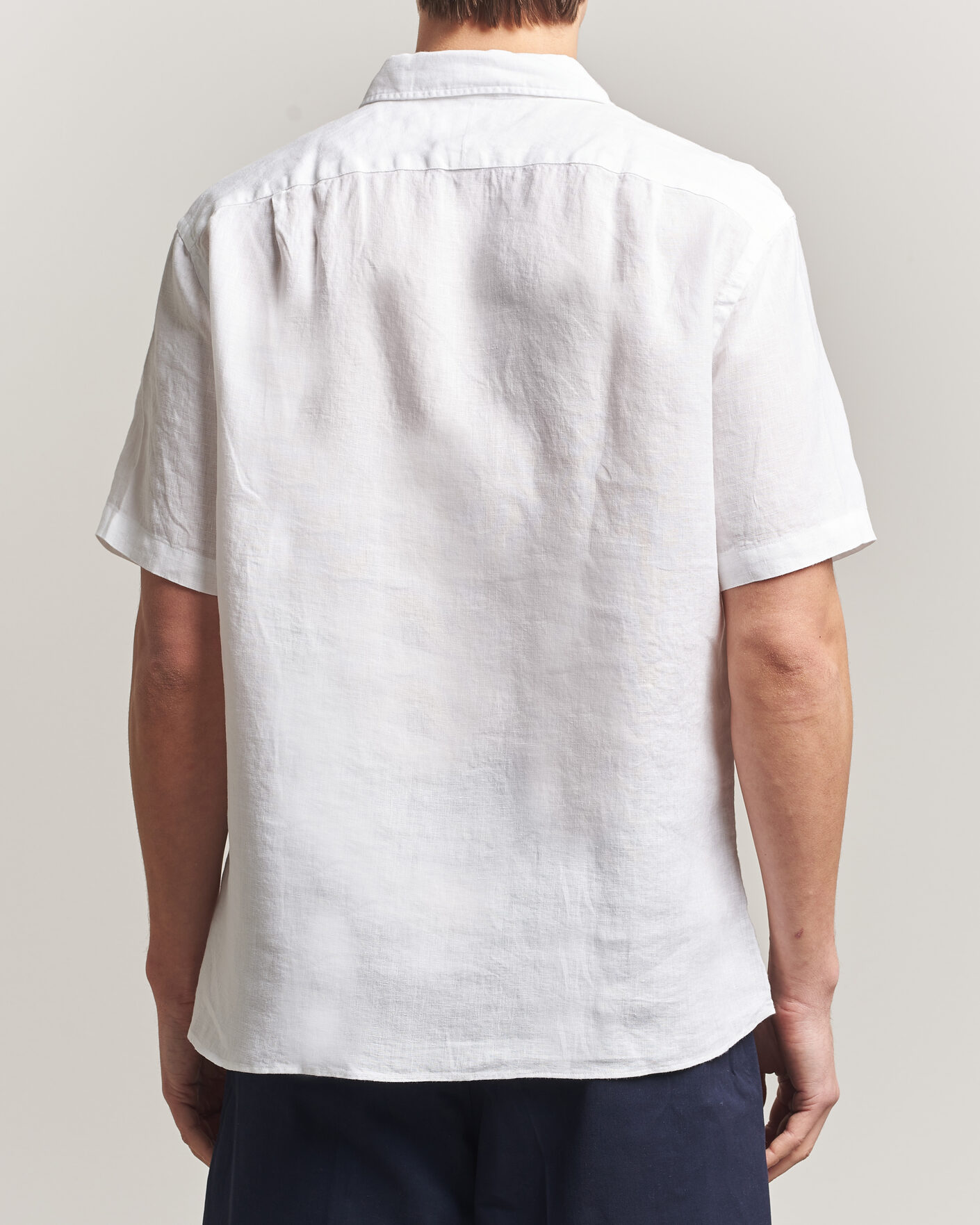 Herren | Hemden | Charles Tyrwhitt | Pure Linen Short Sleeve Slim Fit Shirt White