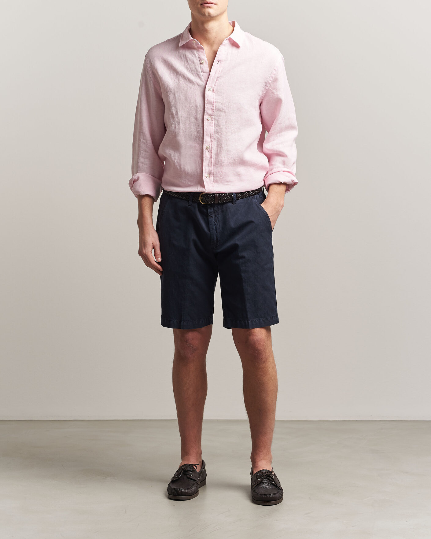 Herren | Hemden | Charles Tyrwhitt | Pure Linen Slim Fit Shirt Pink