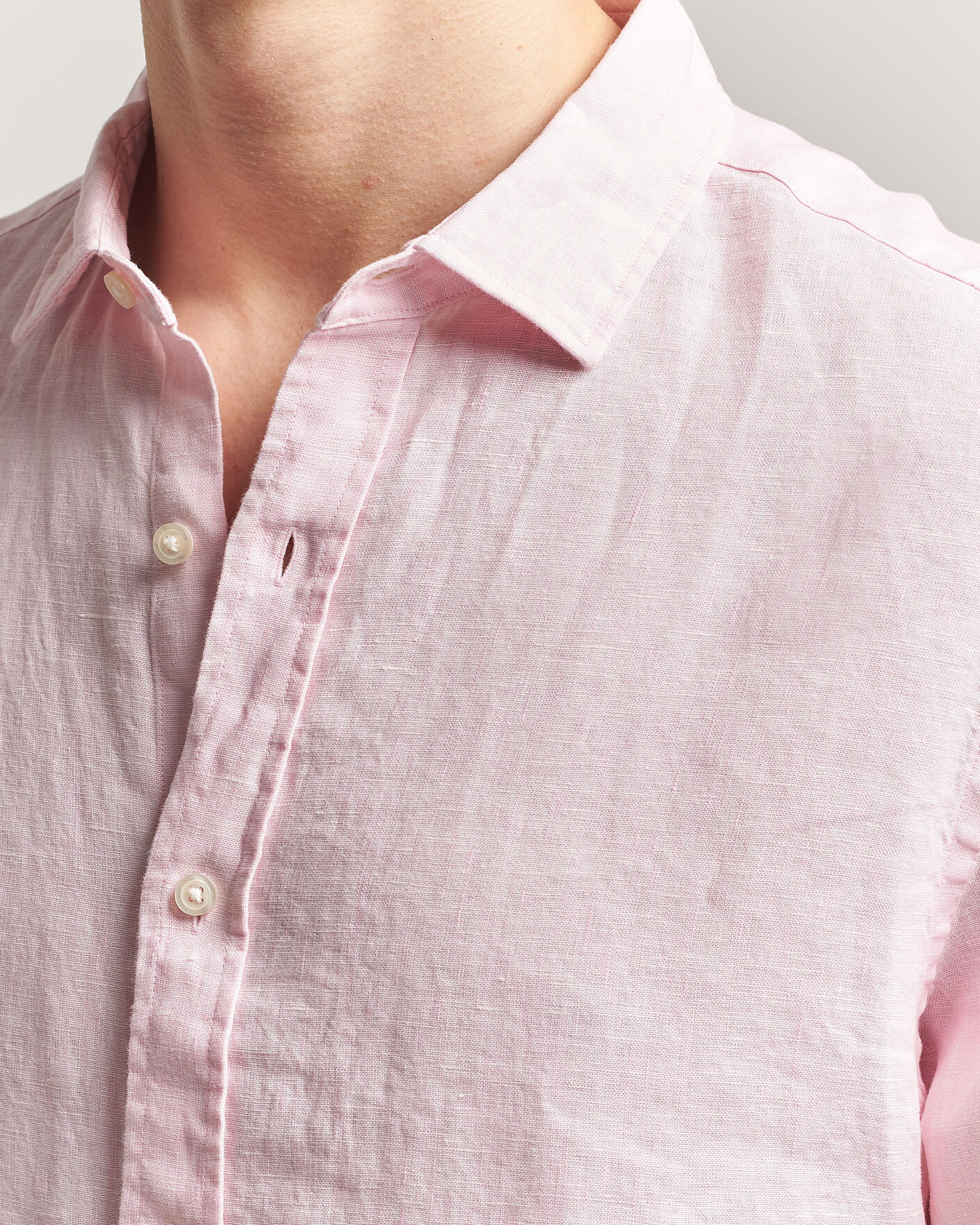 Herren | Hemden | Charles Tyrwhitt | Pure Linen Slim Fit Shirt Pink