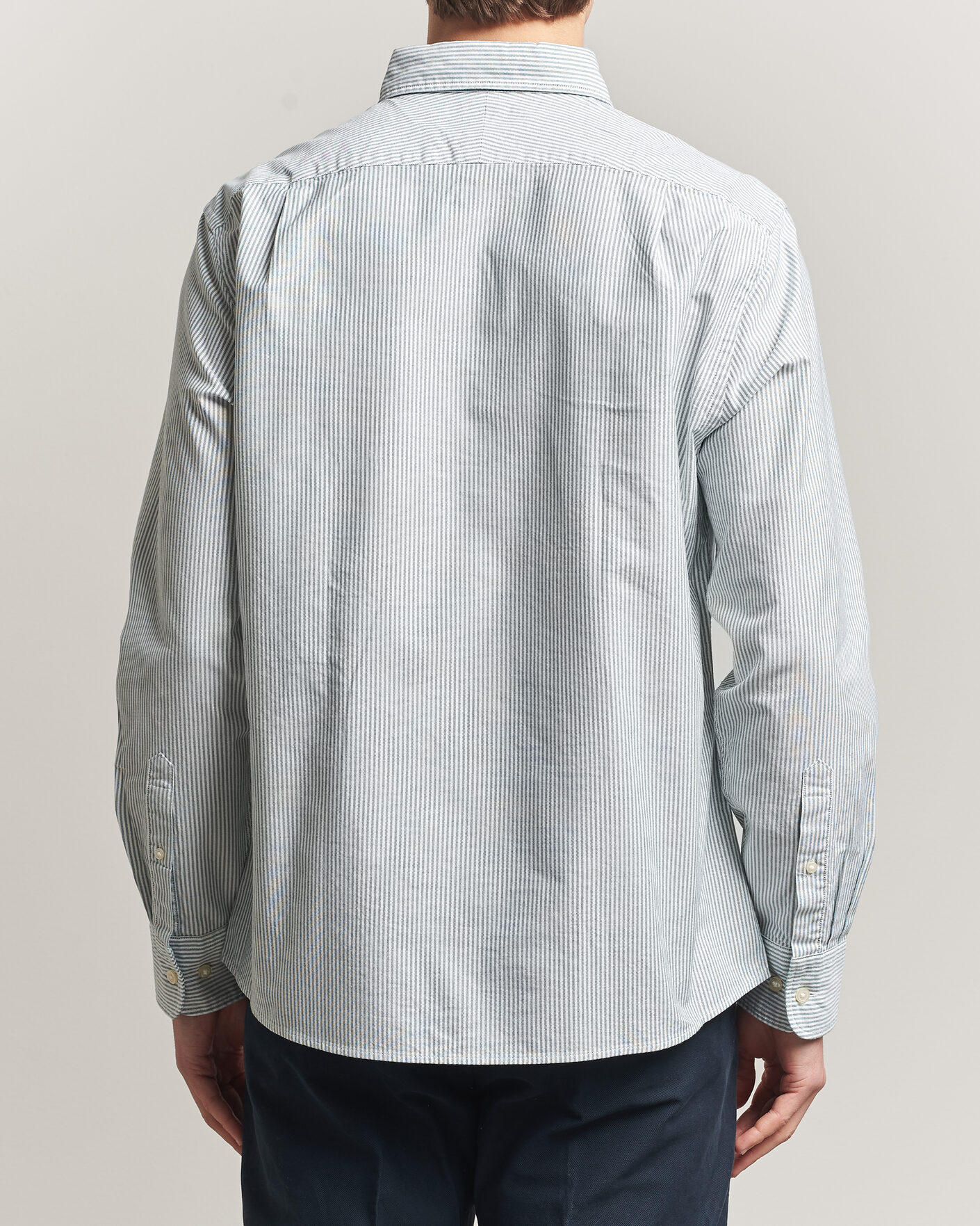 Herren | Hemden | Charles Tyrwhitt | Button Down Stretch Oxford Shirt Green/White