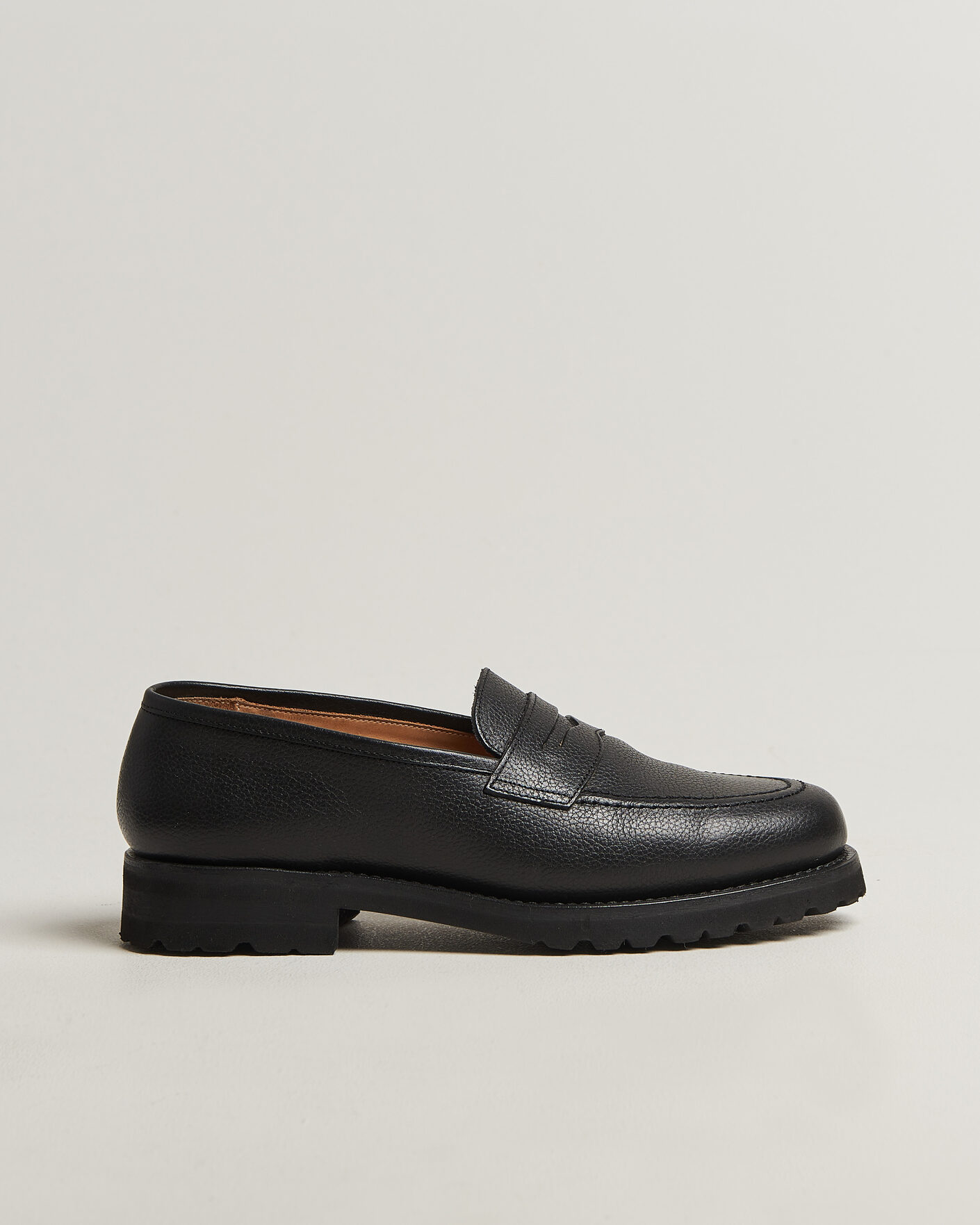 Herren | Loafer | Myrqvist for Care of Carl | Myrqvist Stenhammar II Vibram Loafer Black Grained Calf