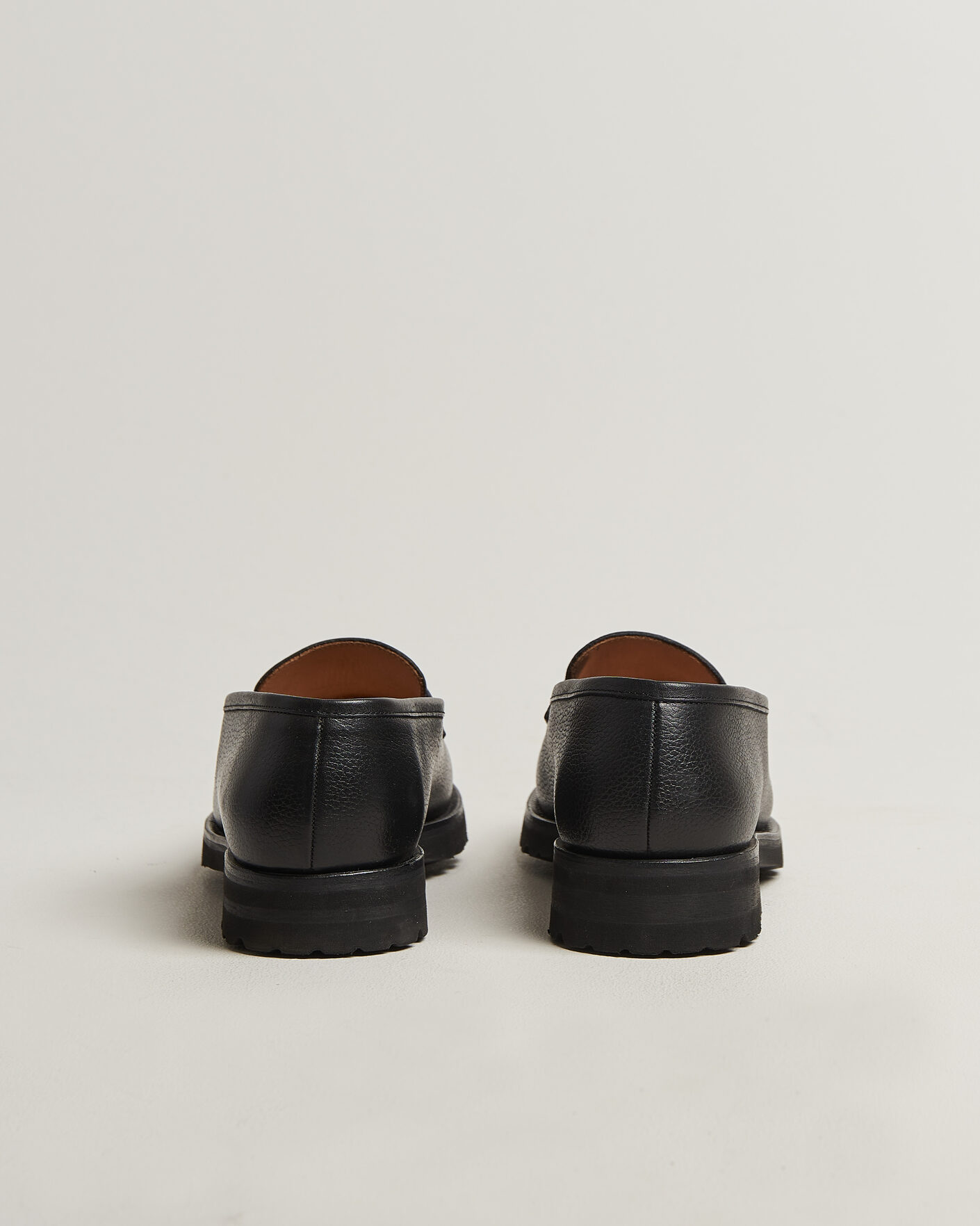 Herren | Loafer | Myrqvist for Care of Carl | Myrqvist Stenhammar II Vibram Loafer Black Grained Calf